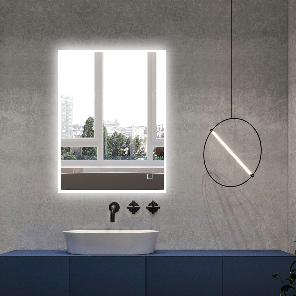 3041Rectangular Frameless Wall-Mount Anti-Fog LED Light Bathroom Vanity Mirror