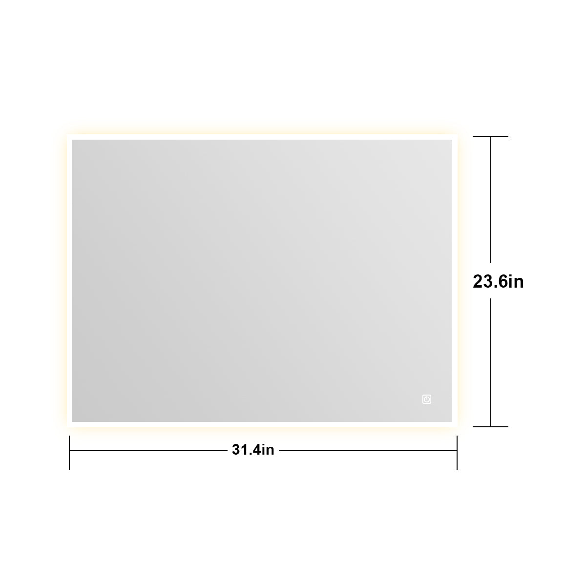 3041Rectangular Frameless Wall-Mount Anti-Fog LED Light Bathroom Vanity Mirror