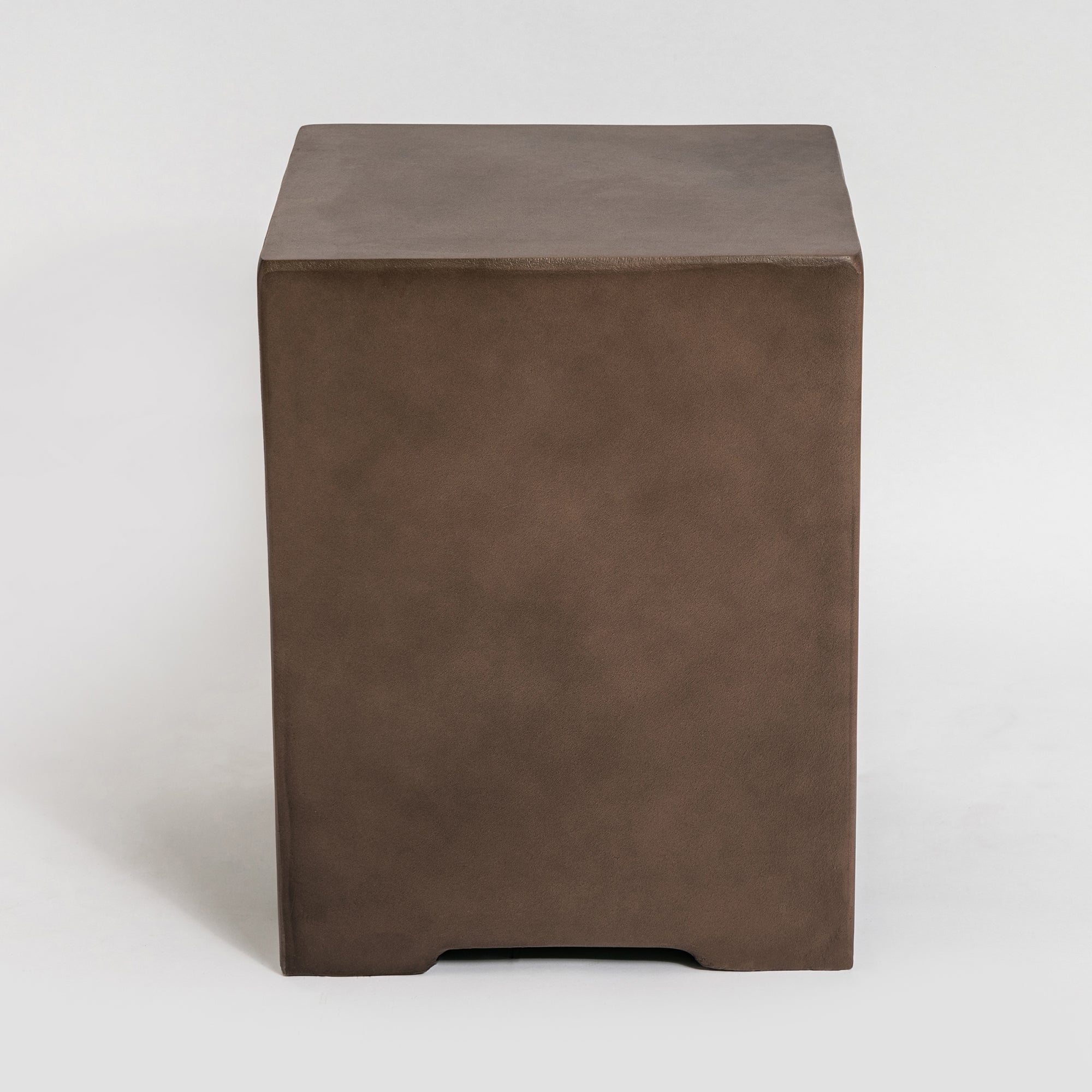 Square Concrete Outdoor Fire Pit Table with Rain Cover