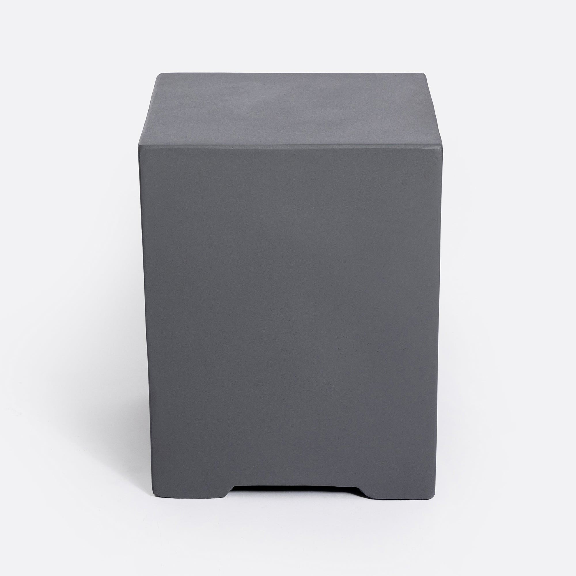 Square Concrete Outdoor Fire Pit Table with Rain Cover