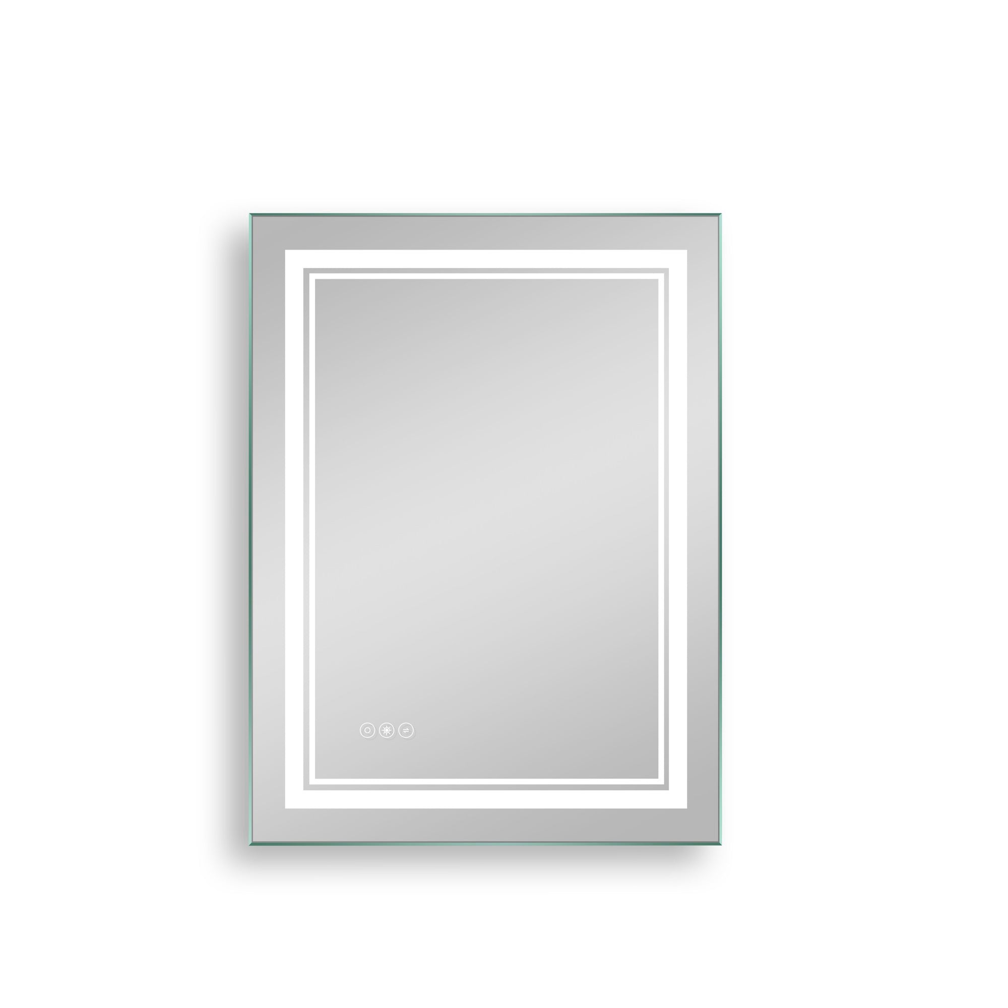 24 inch Rectangular Touch Switch Wall Mounted LED Bathroom Mirror