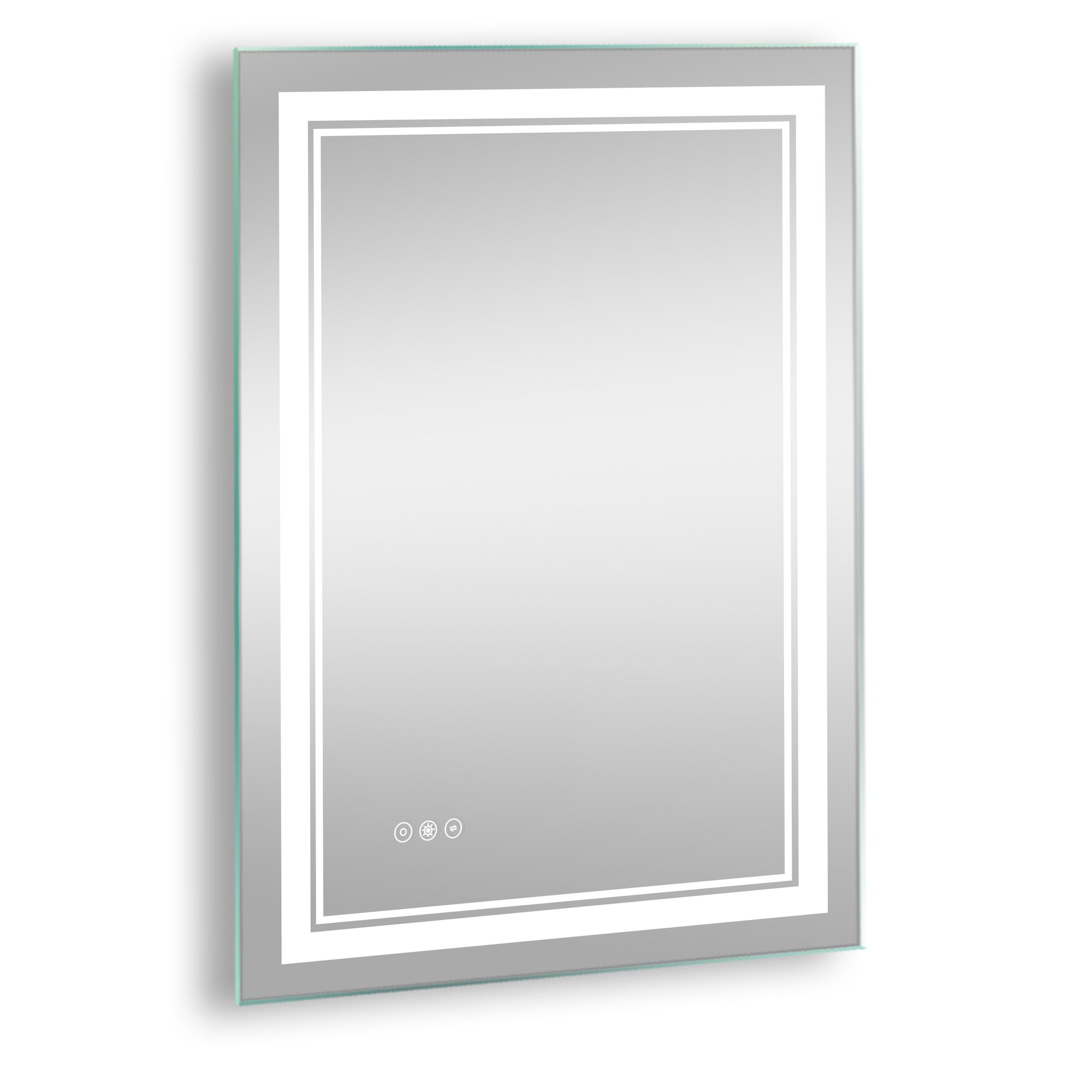24 inch Rectangular Touch Switch Wall Mounted LED Bathroom Mirror