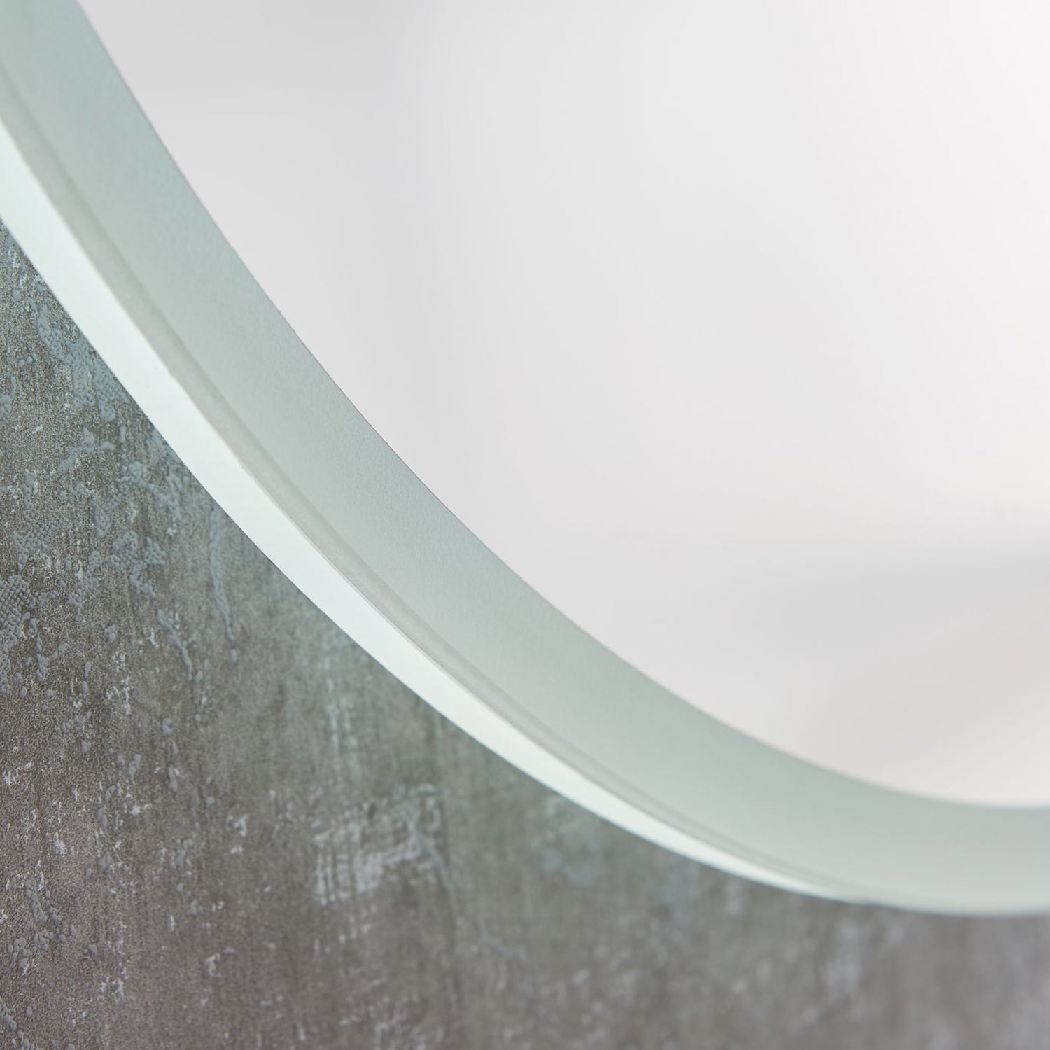 26" Acrylic led round mirror anti fog switch Touch bathroom