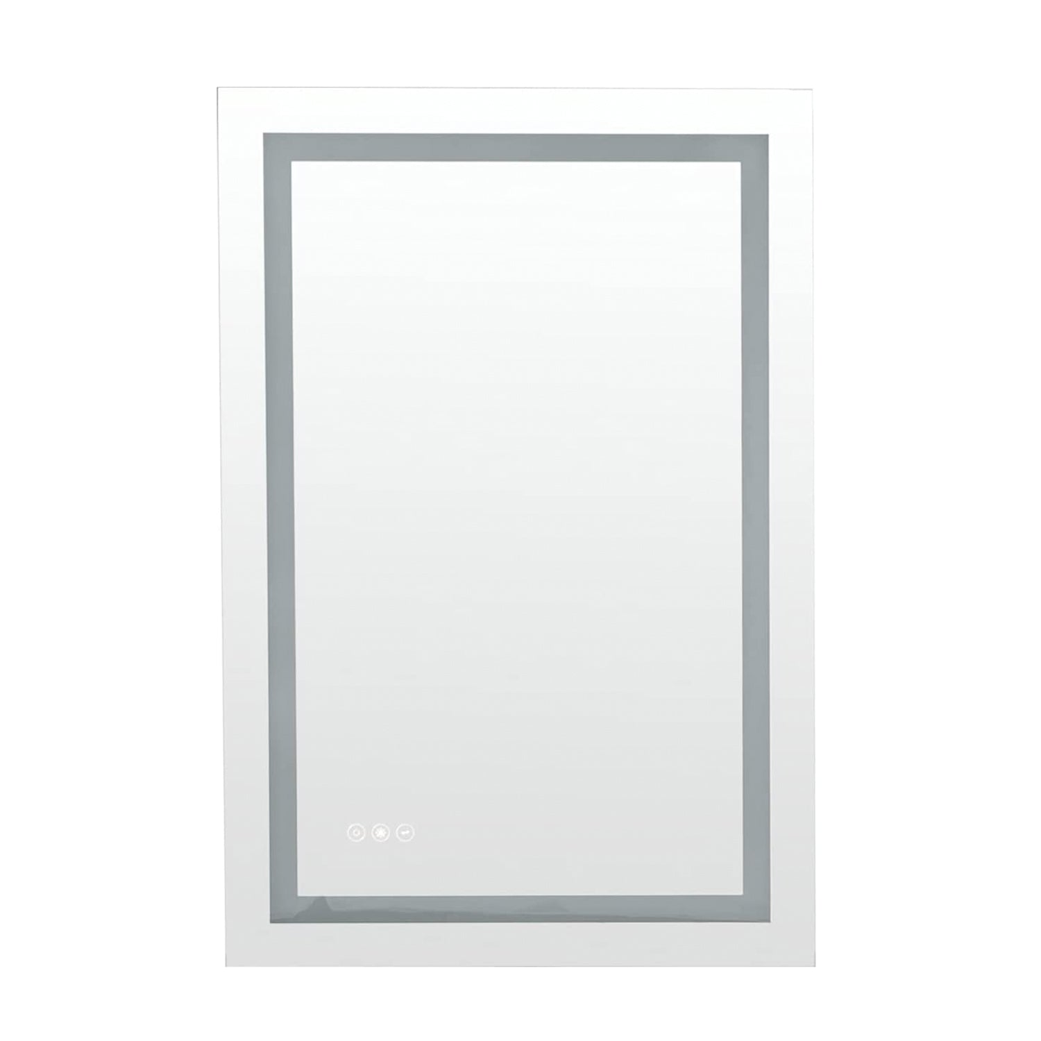 24 x 32 in. LED mirror 3-brightness and 3-colors anti-fog switch touch