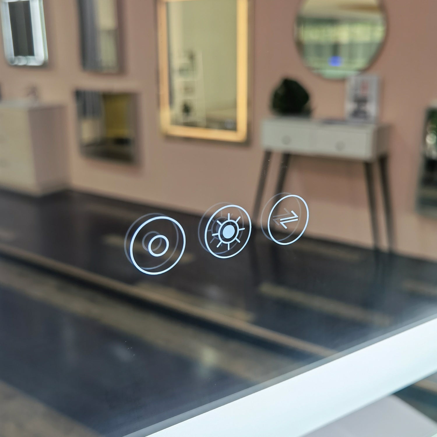 24 x 32 in. LED mirror 3-brightness and 3-colors anti-fog switch touch