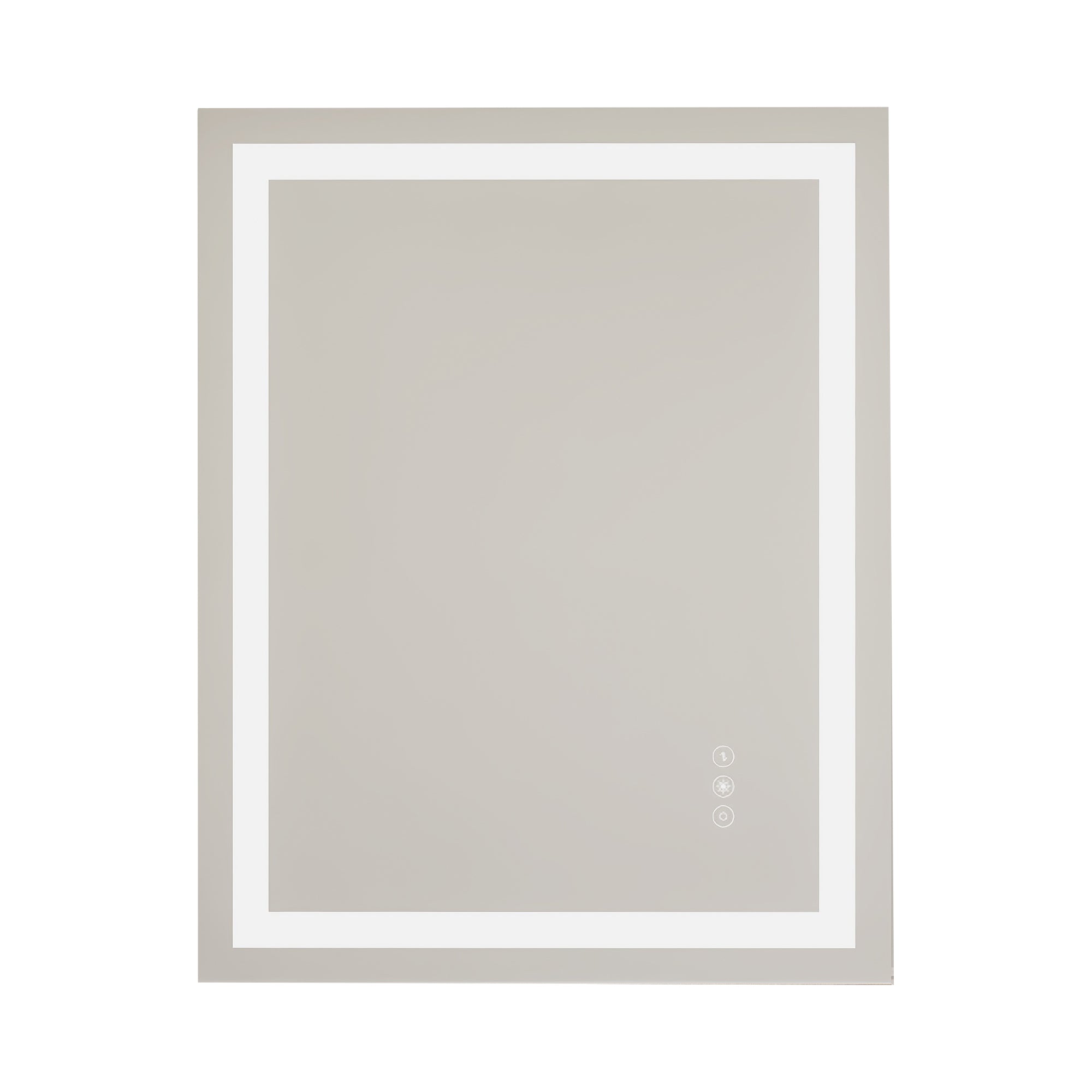 24 x 32 in. LED mirror 3-brightness and 3-colors anti-fog switch touch