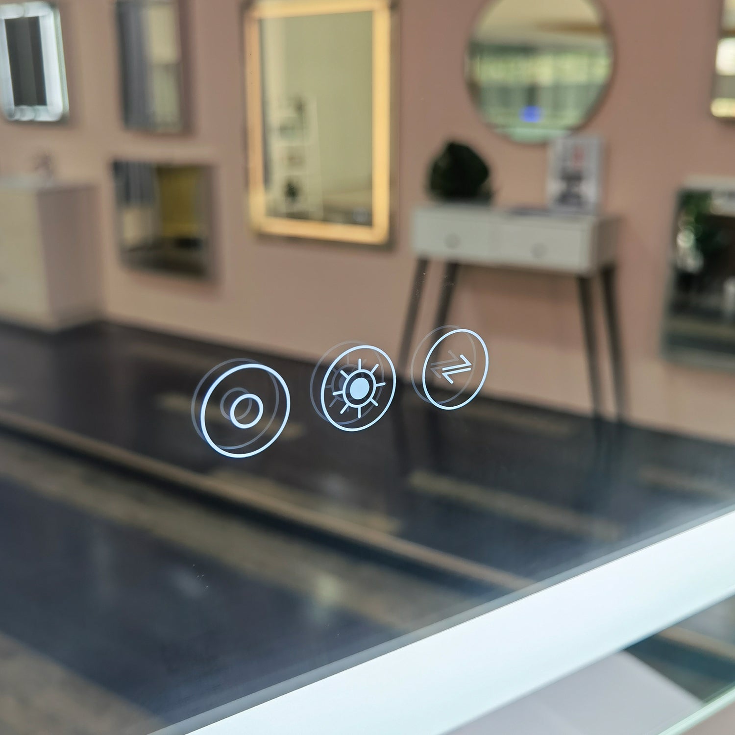 36 x 48 in. LED mirror 3-brightness and 3-colors anti-fog switch touch