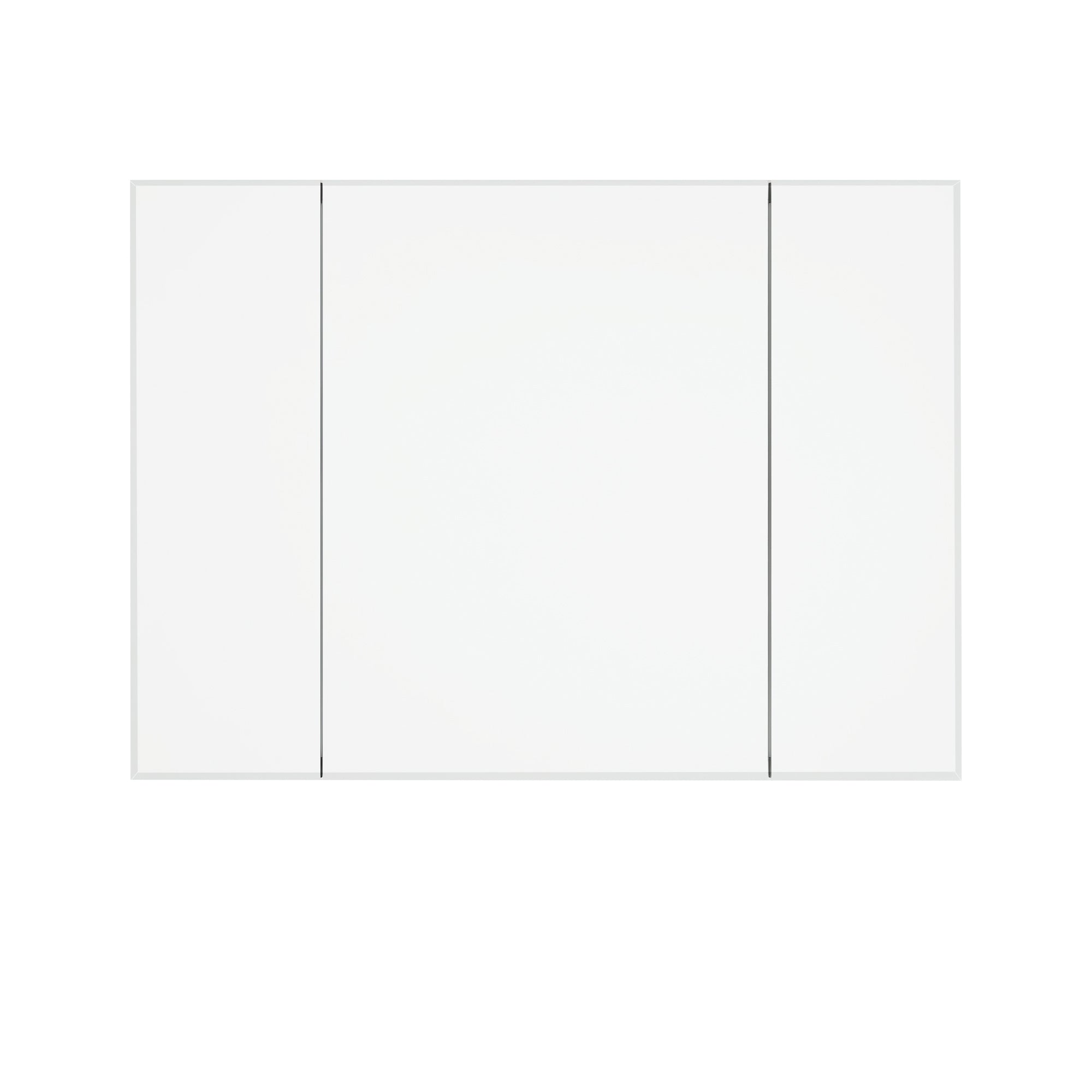 36 x 26 in. Rectangular Silver Aluminum Recessed/Surface Mount Medicine Cabinet with Mirror