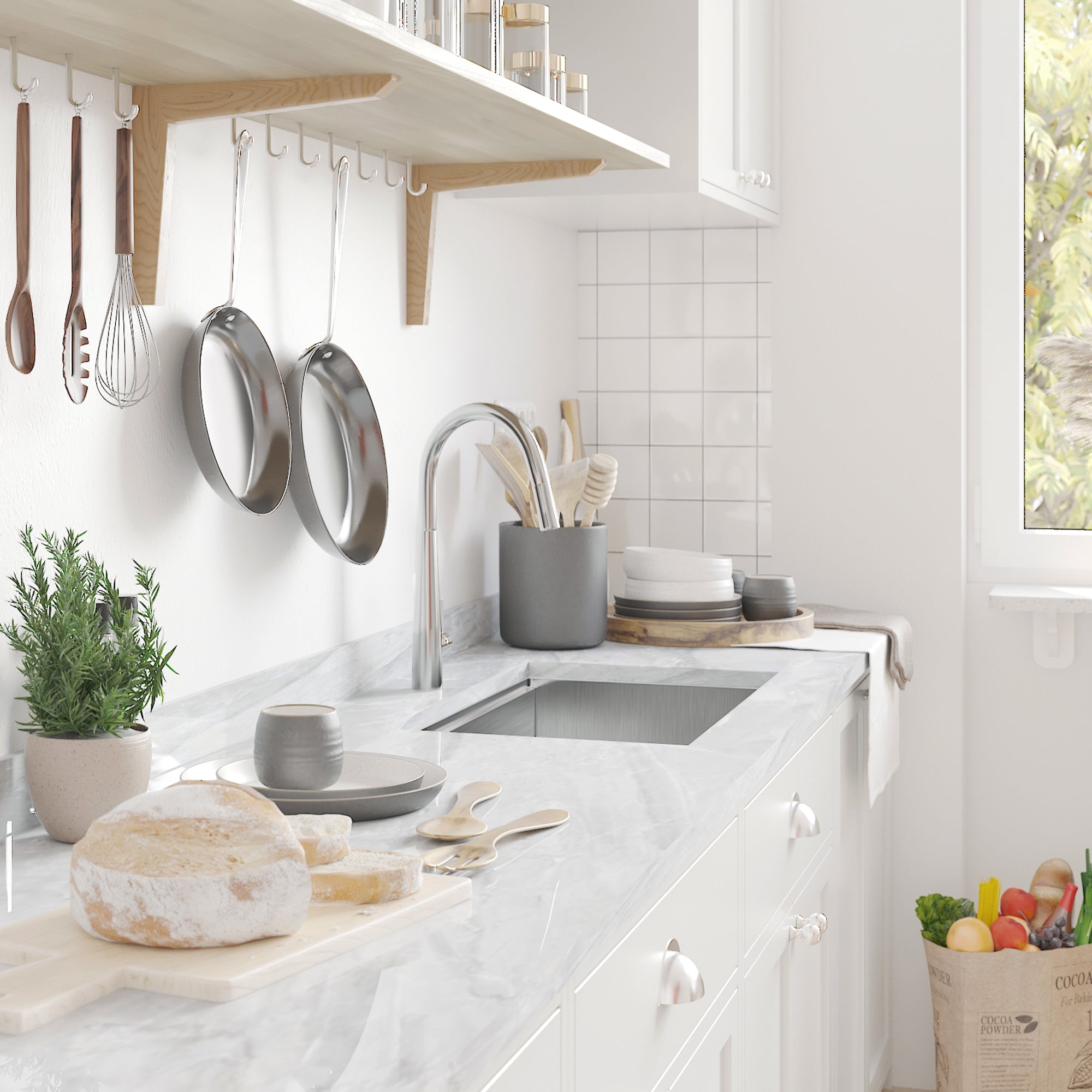 Undermount Single Bowl Stainless Steel Kitchen Sink