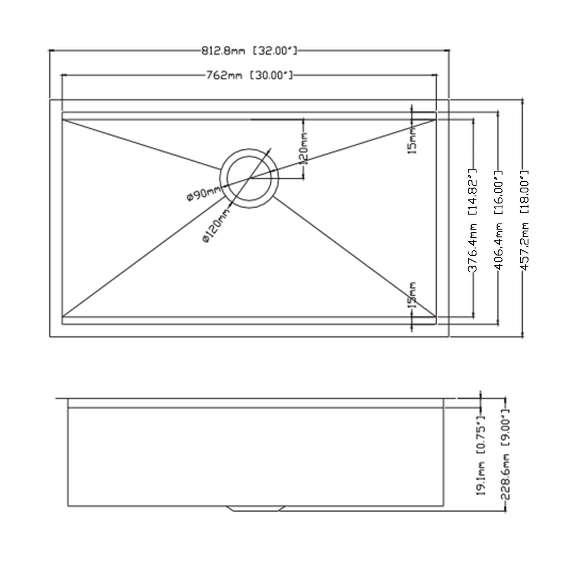 Undermount Single Bowl Stainless Steel Kitchen Sink