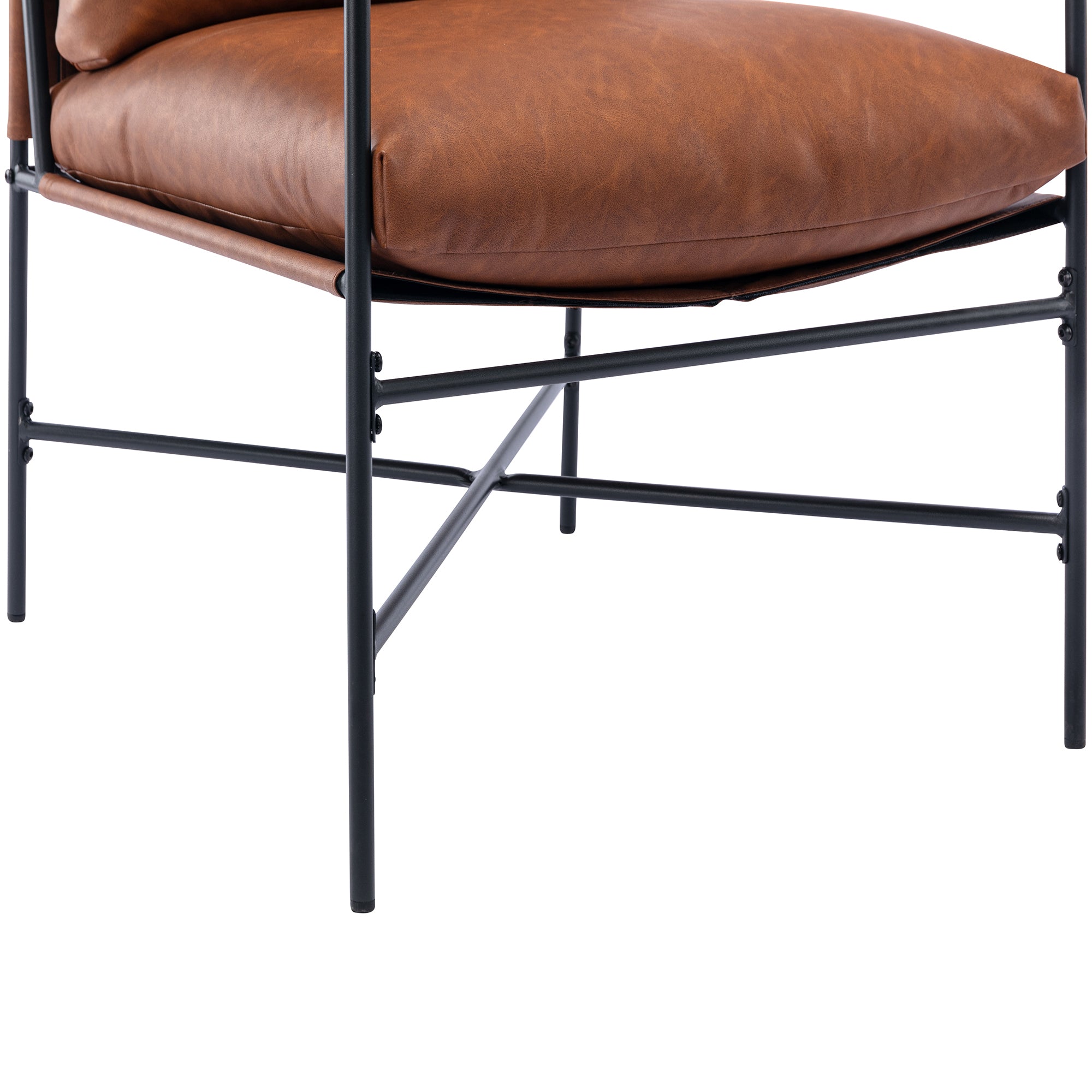 24" Wide Faux Leather Armchair