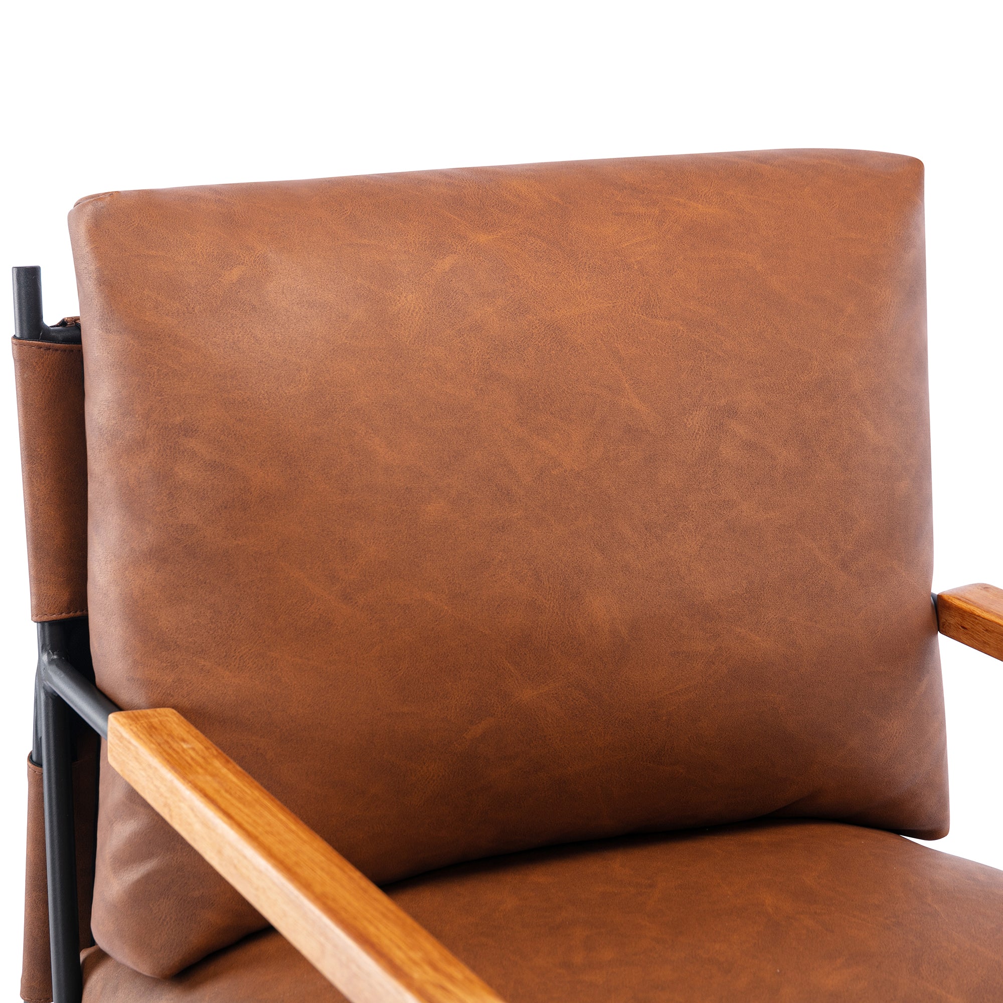 24" Wide Faux Leather Armchair