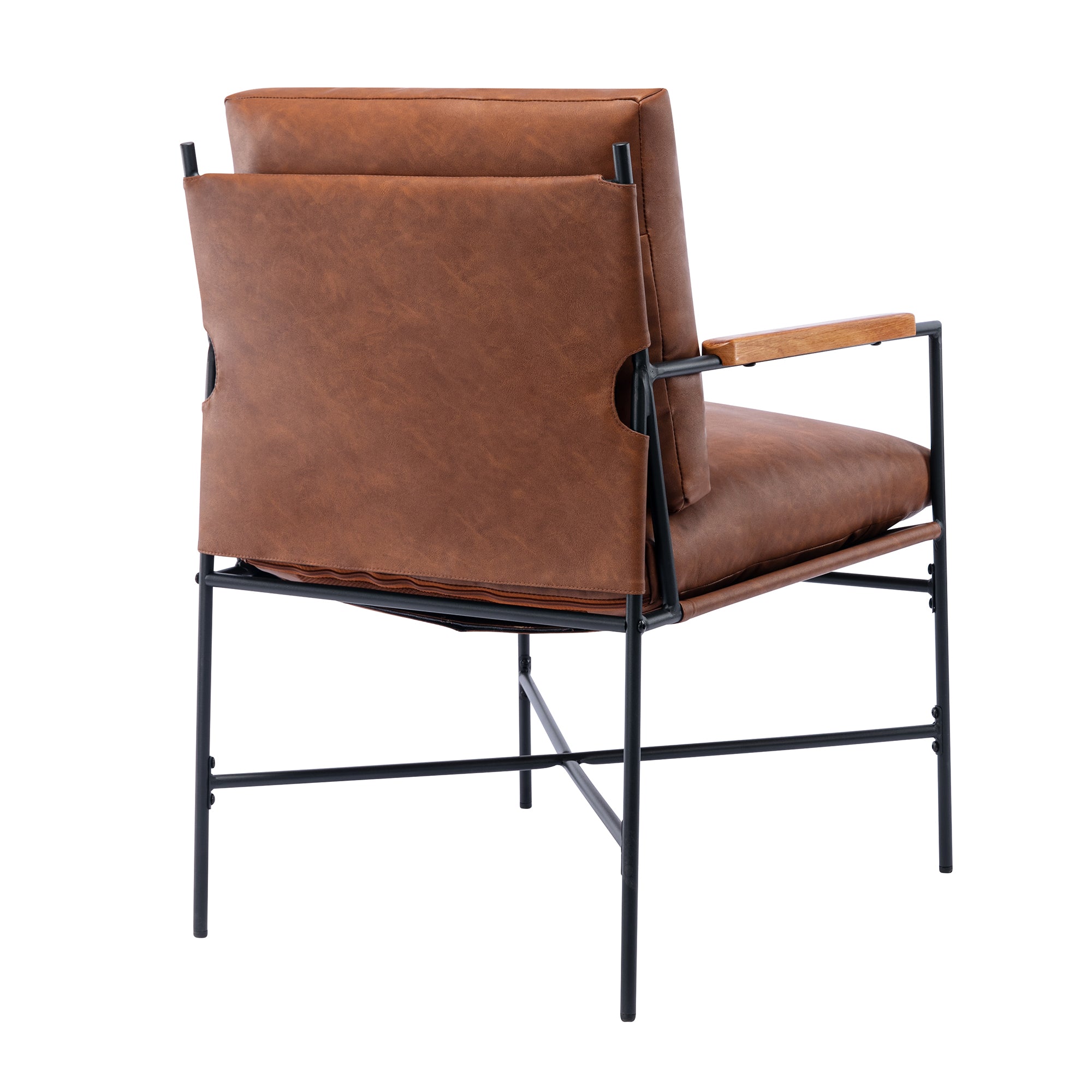 24" Wide Faux Leather Armchair