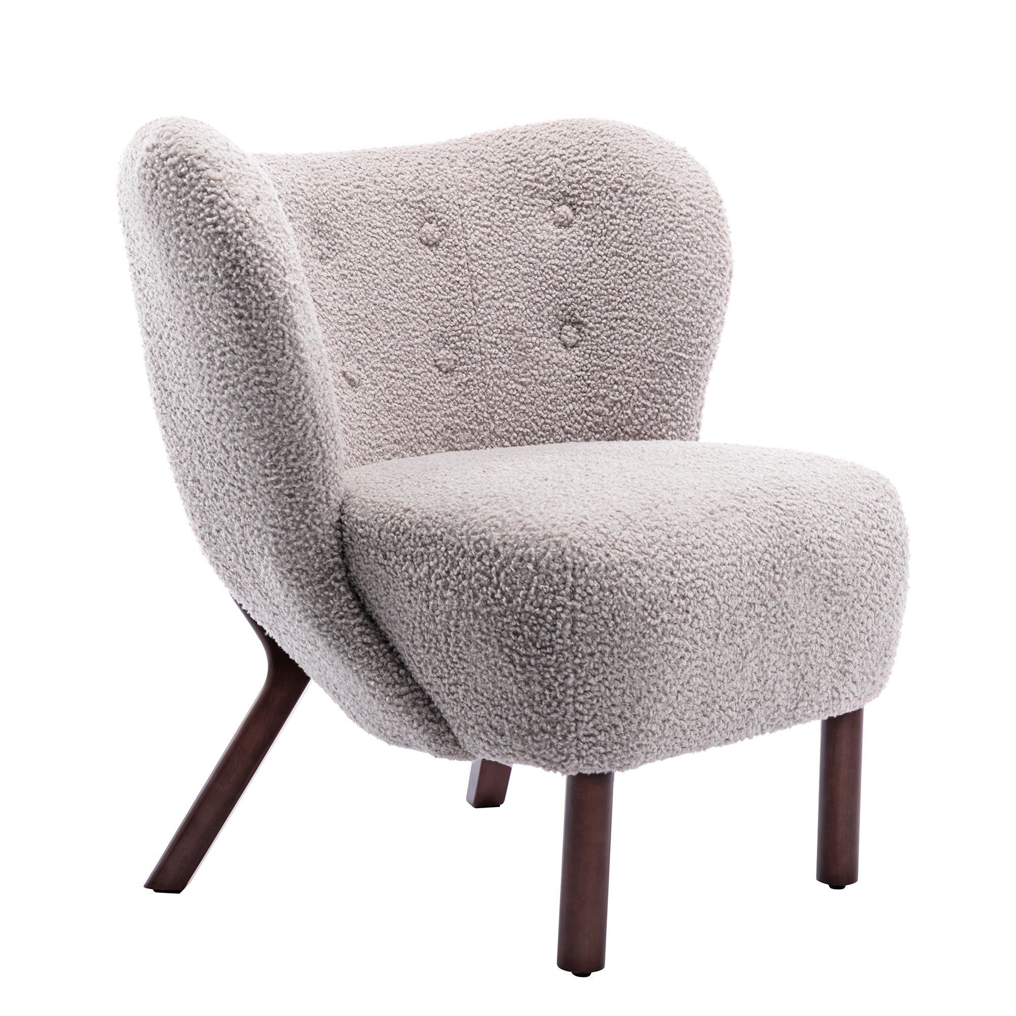 30" Wide Tufted Polyester Side Chair