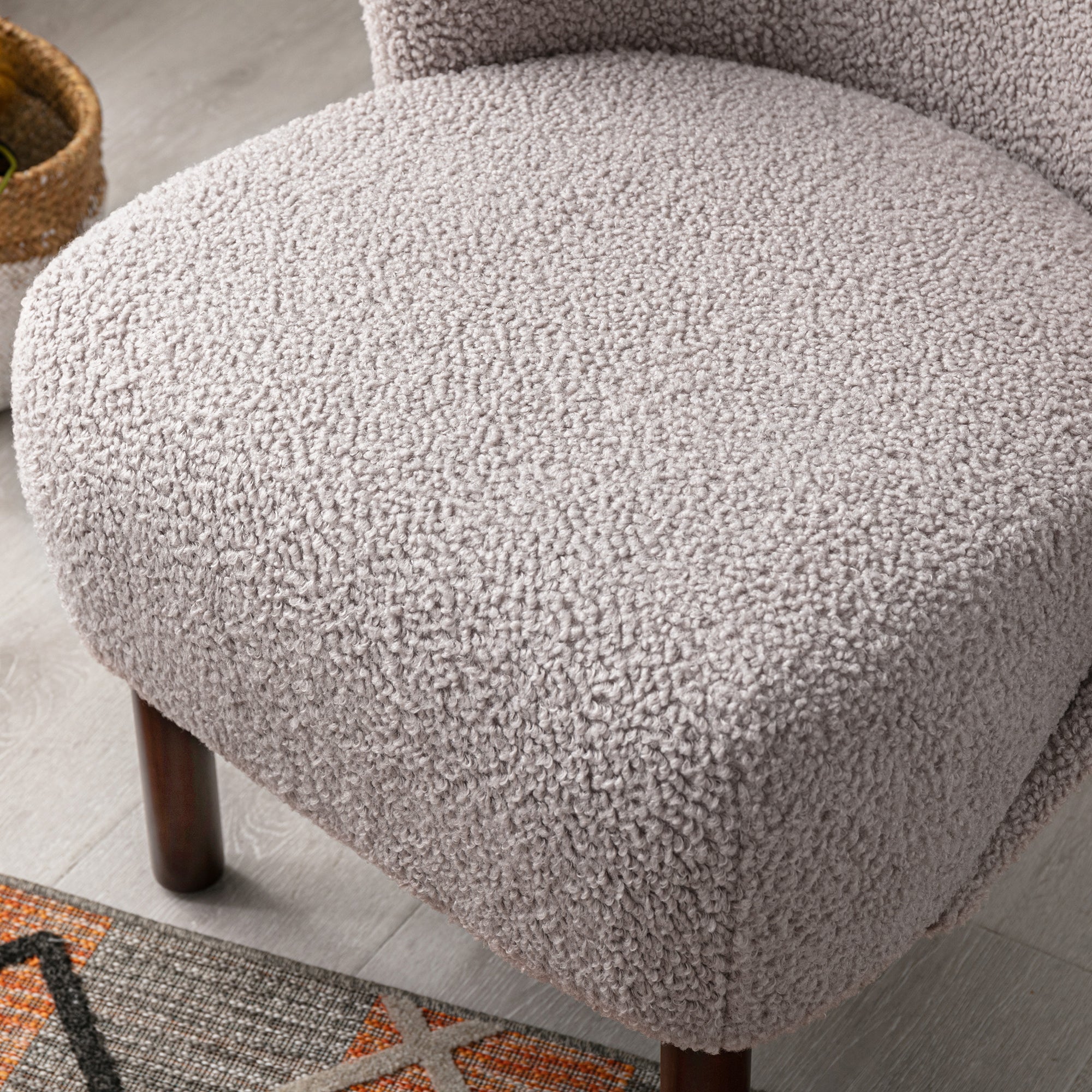 30" Wide Tufted Polyester Side Chair