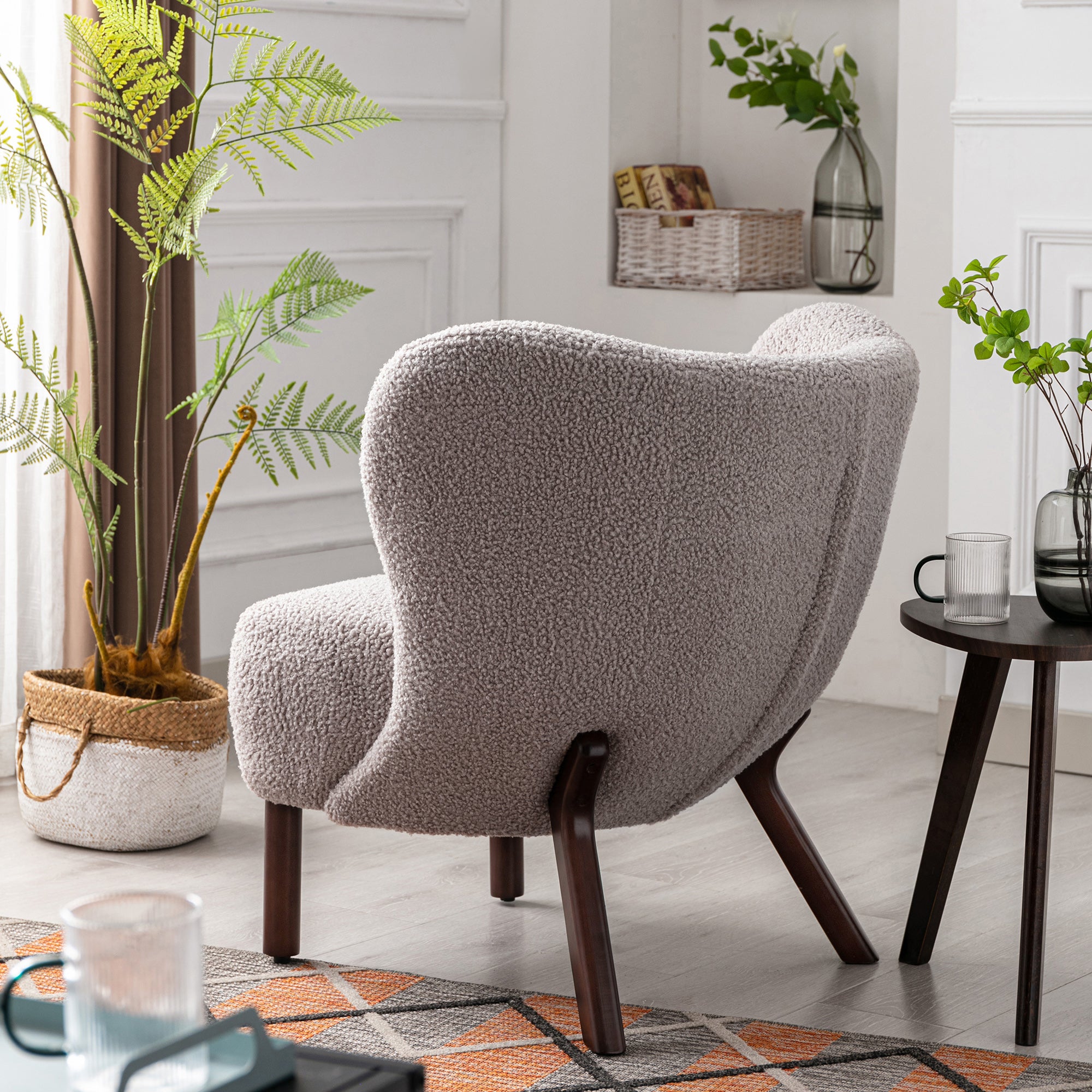 30" Wide Tufted Polyester Side Chair