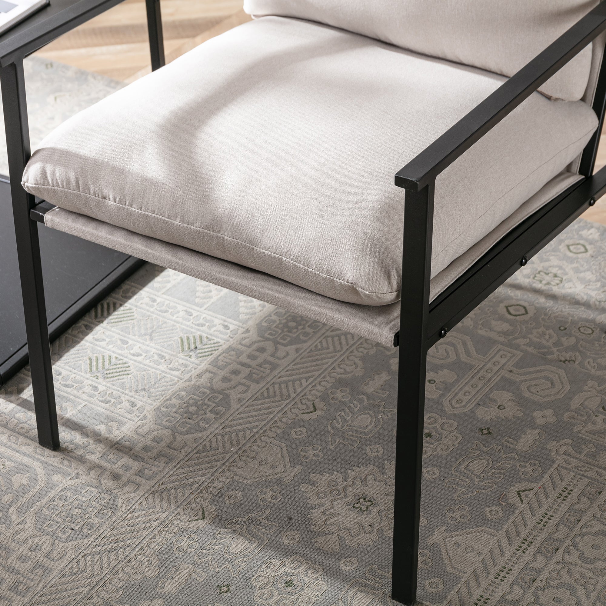 24" Wide Faux Leather Armchair
