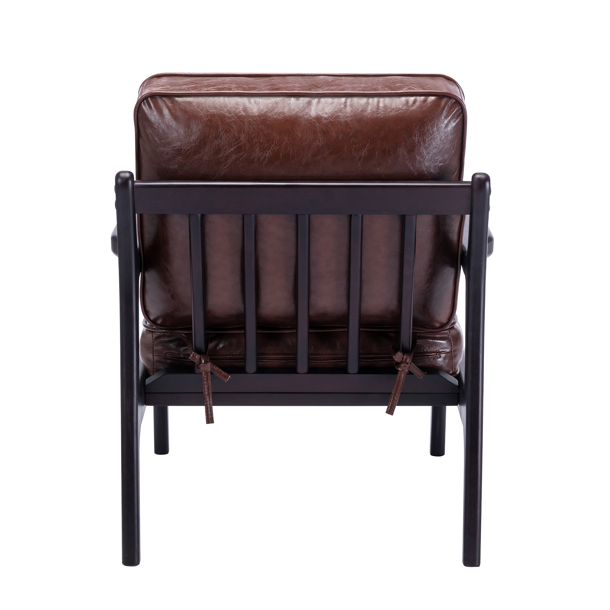 24" Wide Wood Frame Armchair with Cushion back