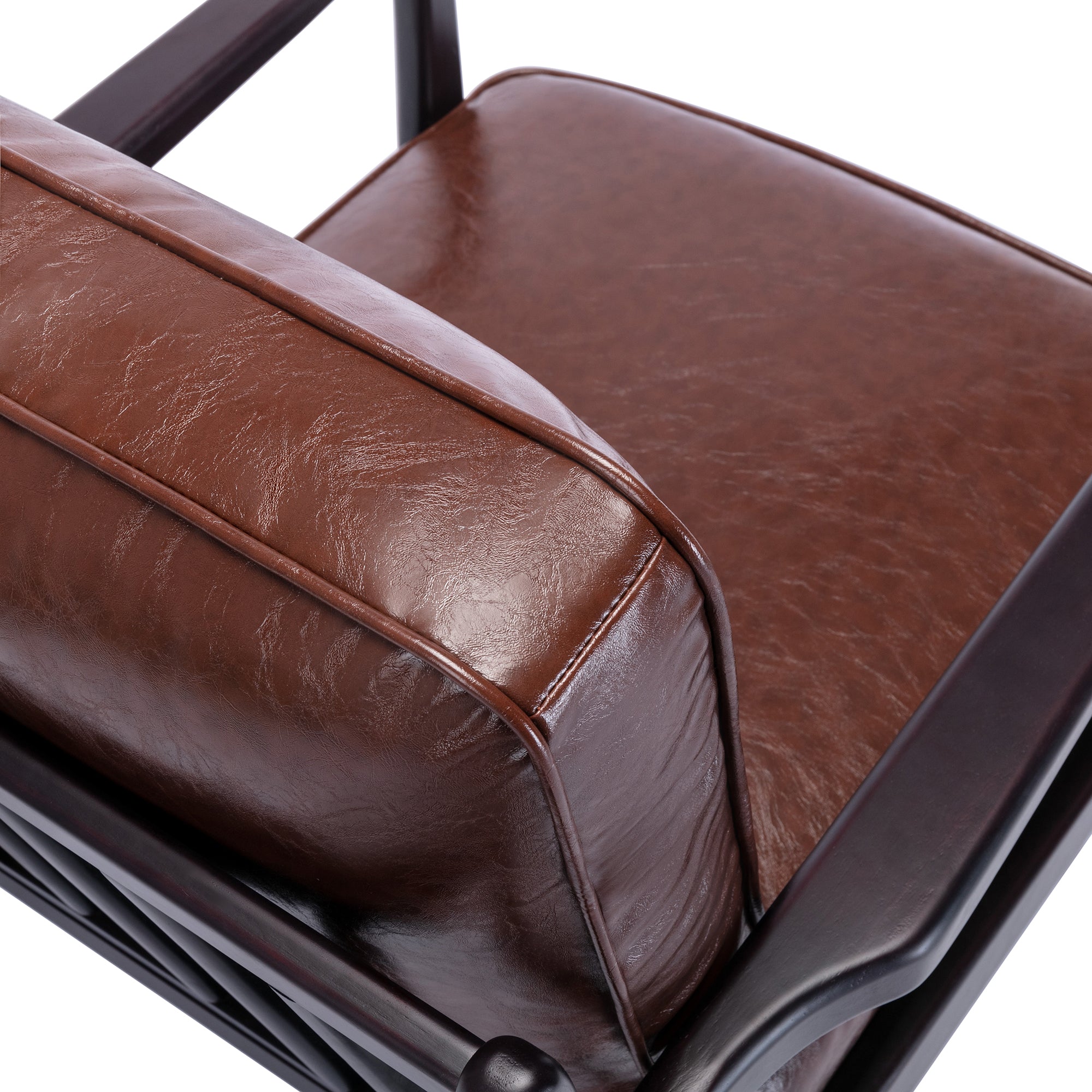 24" Wide Wood Frame Armchair with Cushion back