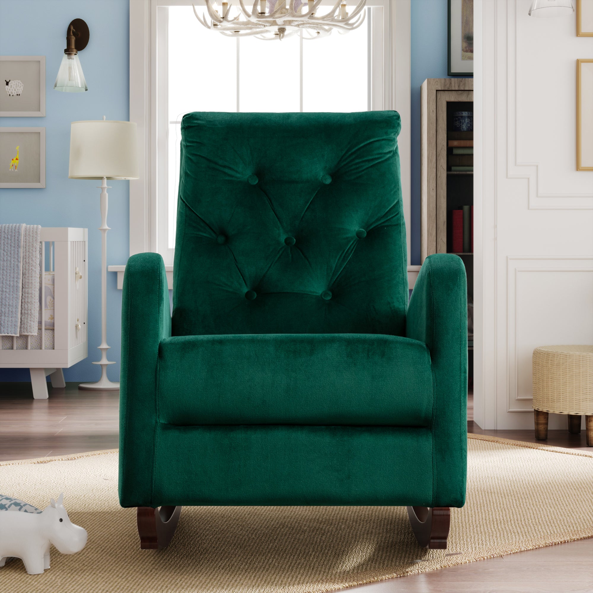 26" Wide Tufted Rocking Chair