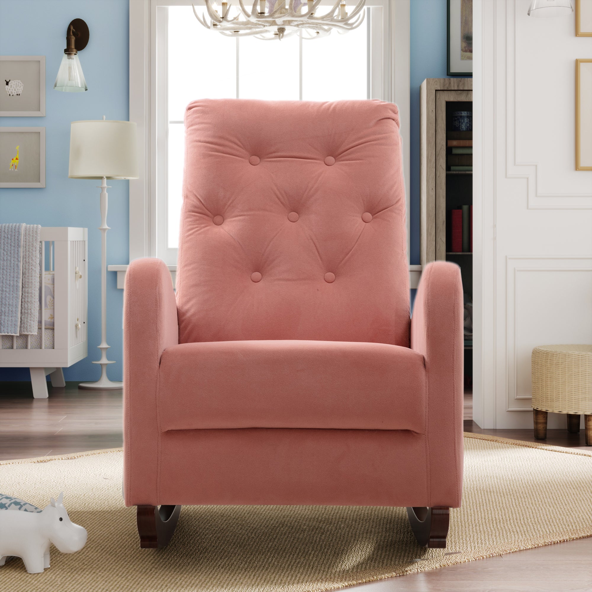 26" Wide Tufted Rocking Chair
