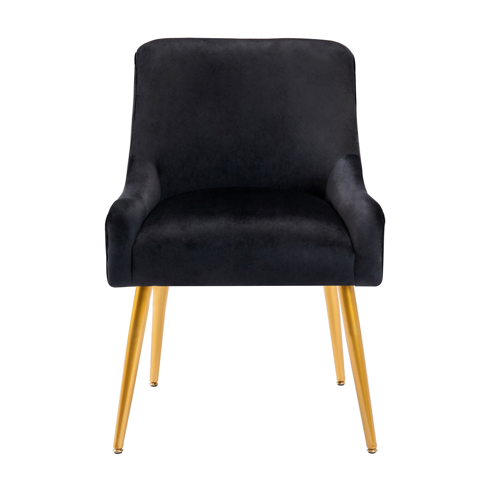 22" Wide Velvet Side Chair with Adjustable Feet