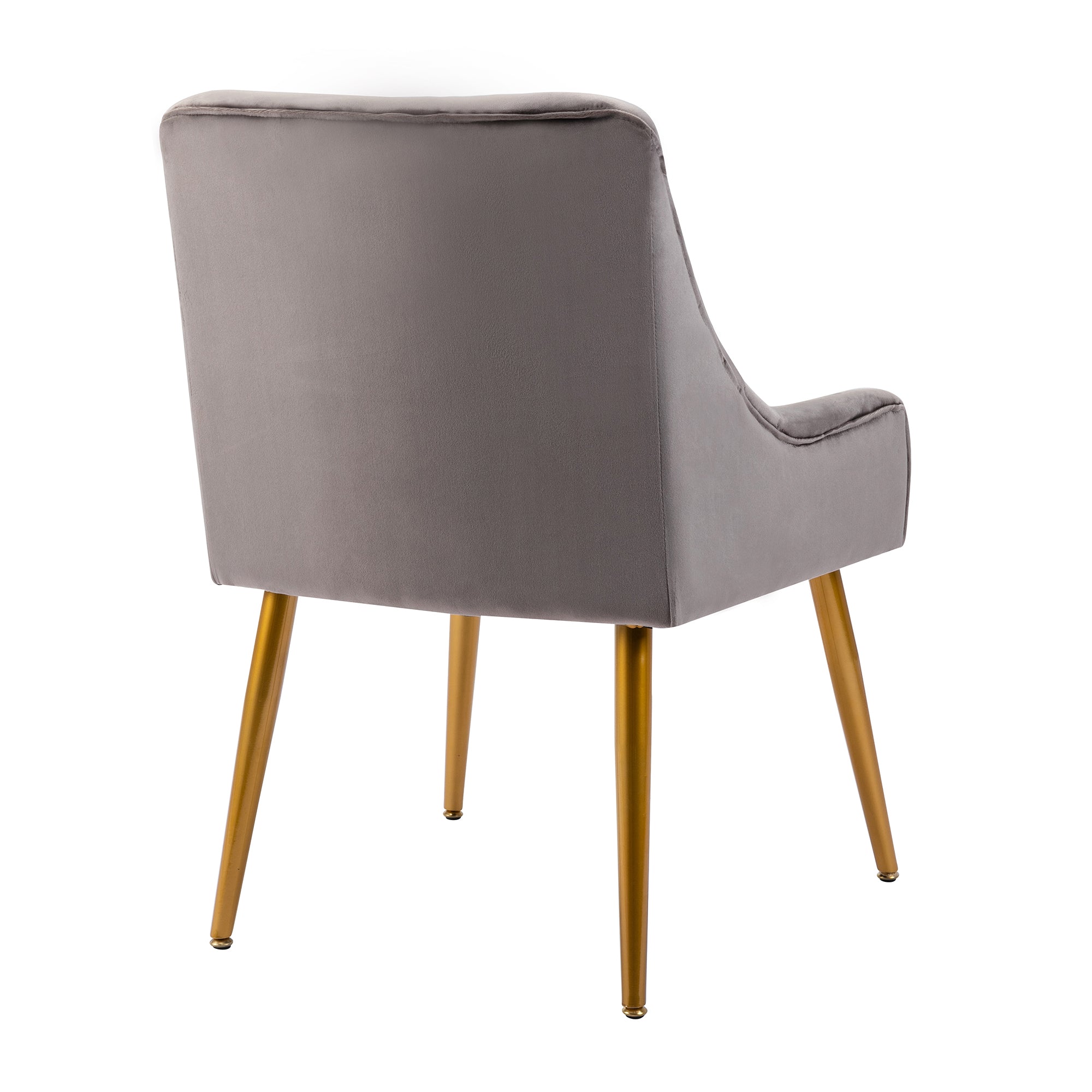 22" Wide Velvet Side Chair with Adjustable Feet