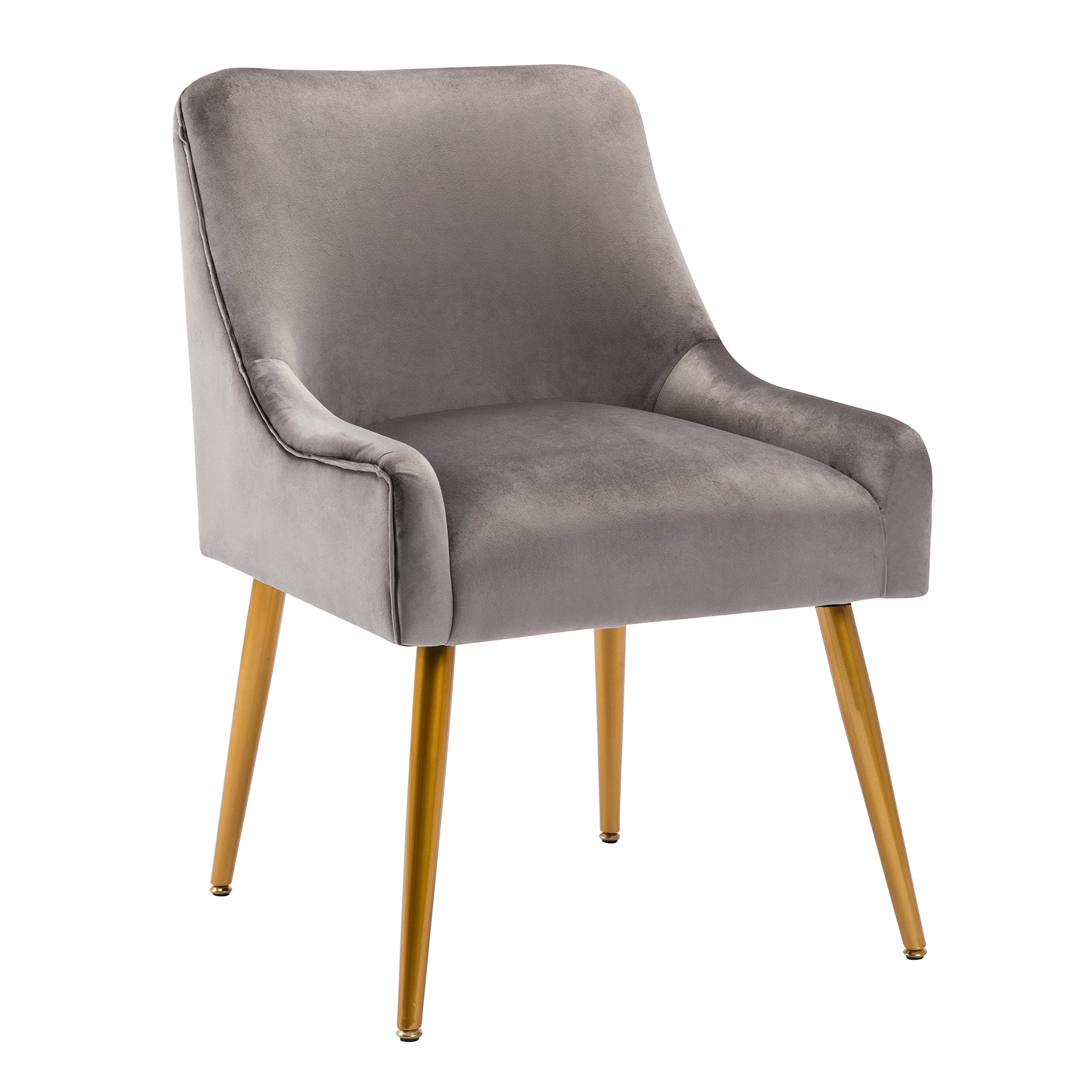 22" Wide Velvet Side Chair with Adjustable Feet