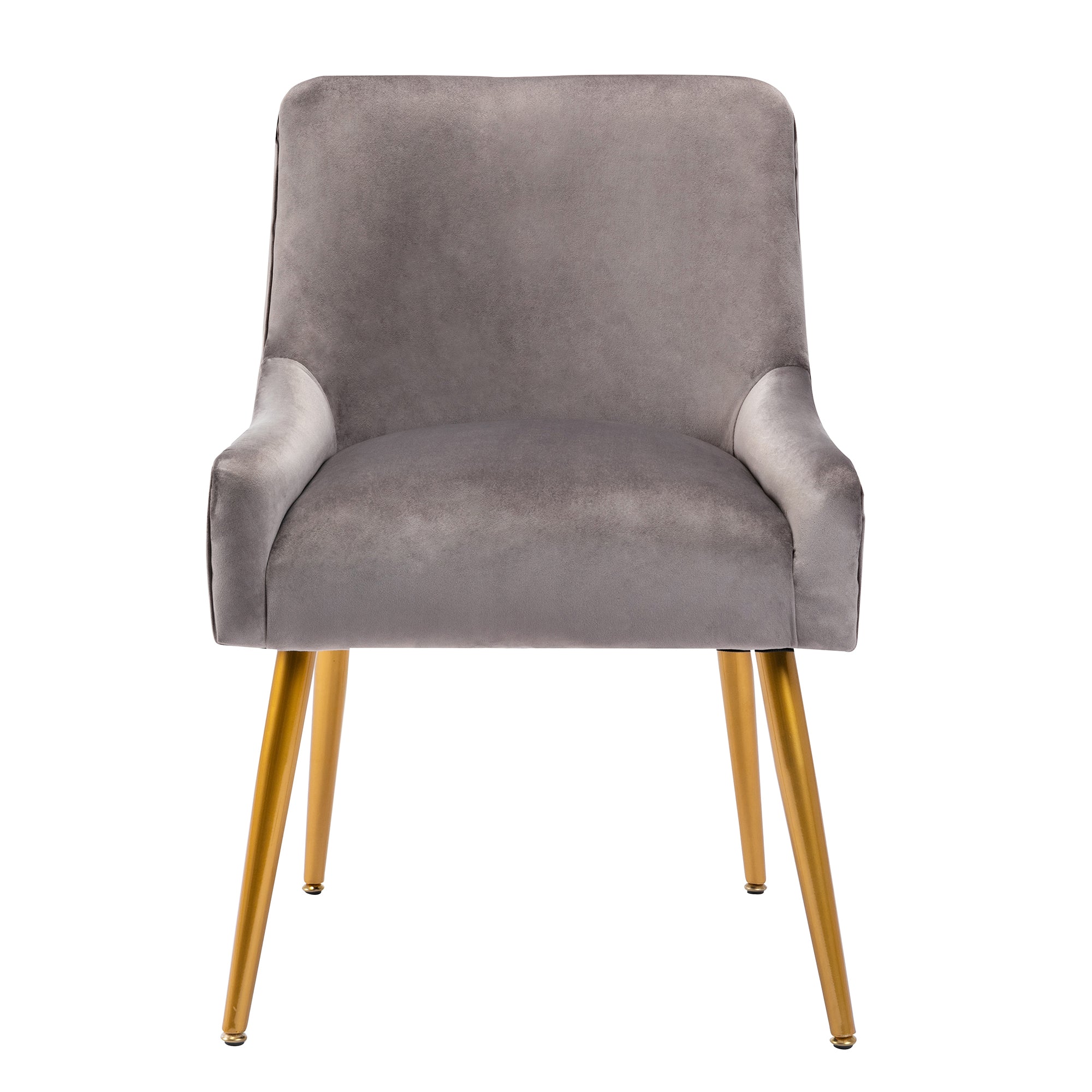 22" Wide Velvet Side Chair with Adjustable Feet