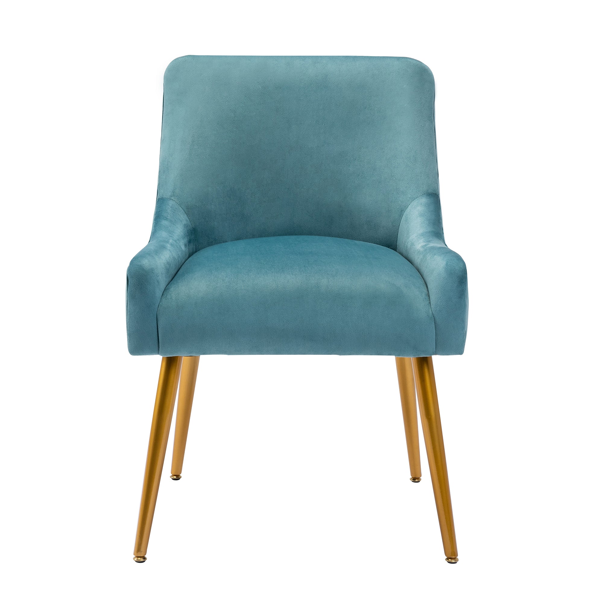 22" Wide Velvet Side Chair with Adjustable Feet