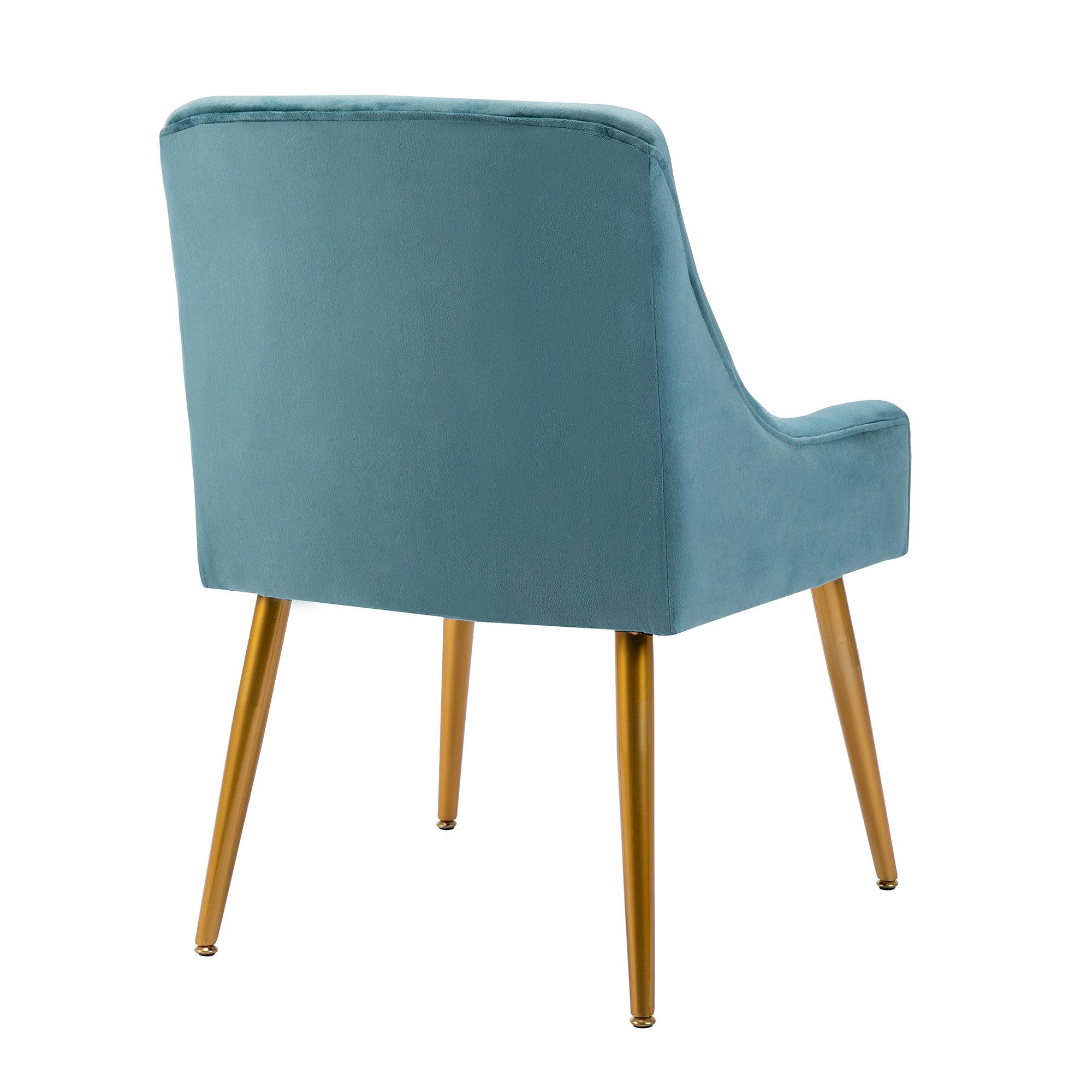 22" Wide Velvet Side Chair with Adjustable Feet