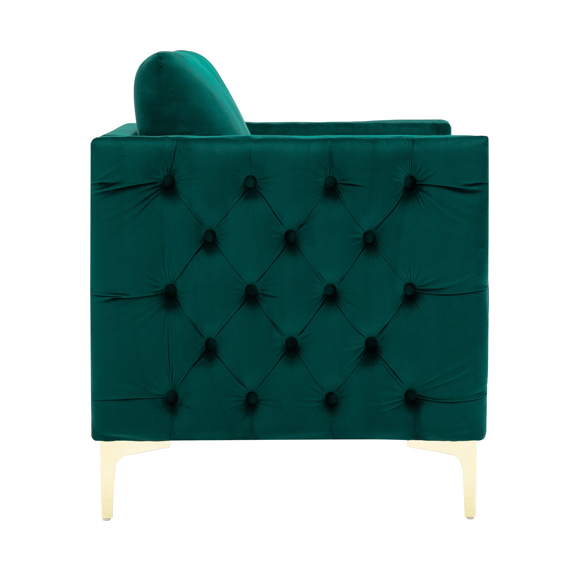 28" Wide Tufted Velvet Club Chair