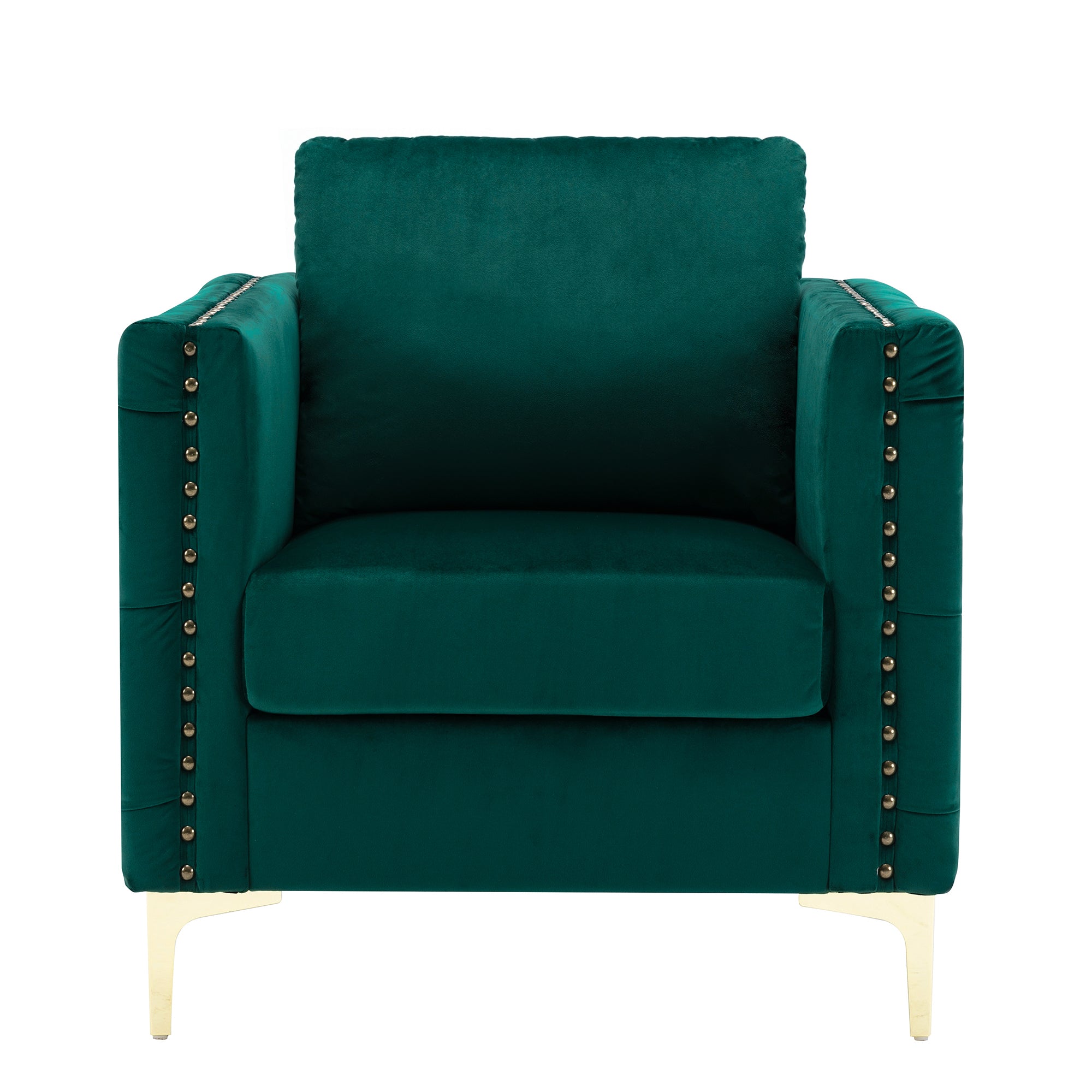 28" Wide Tufted Velvet Club Chair