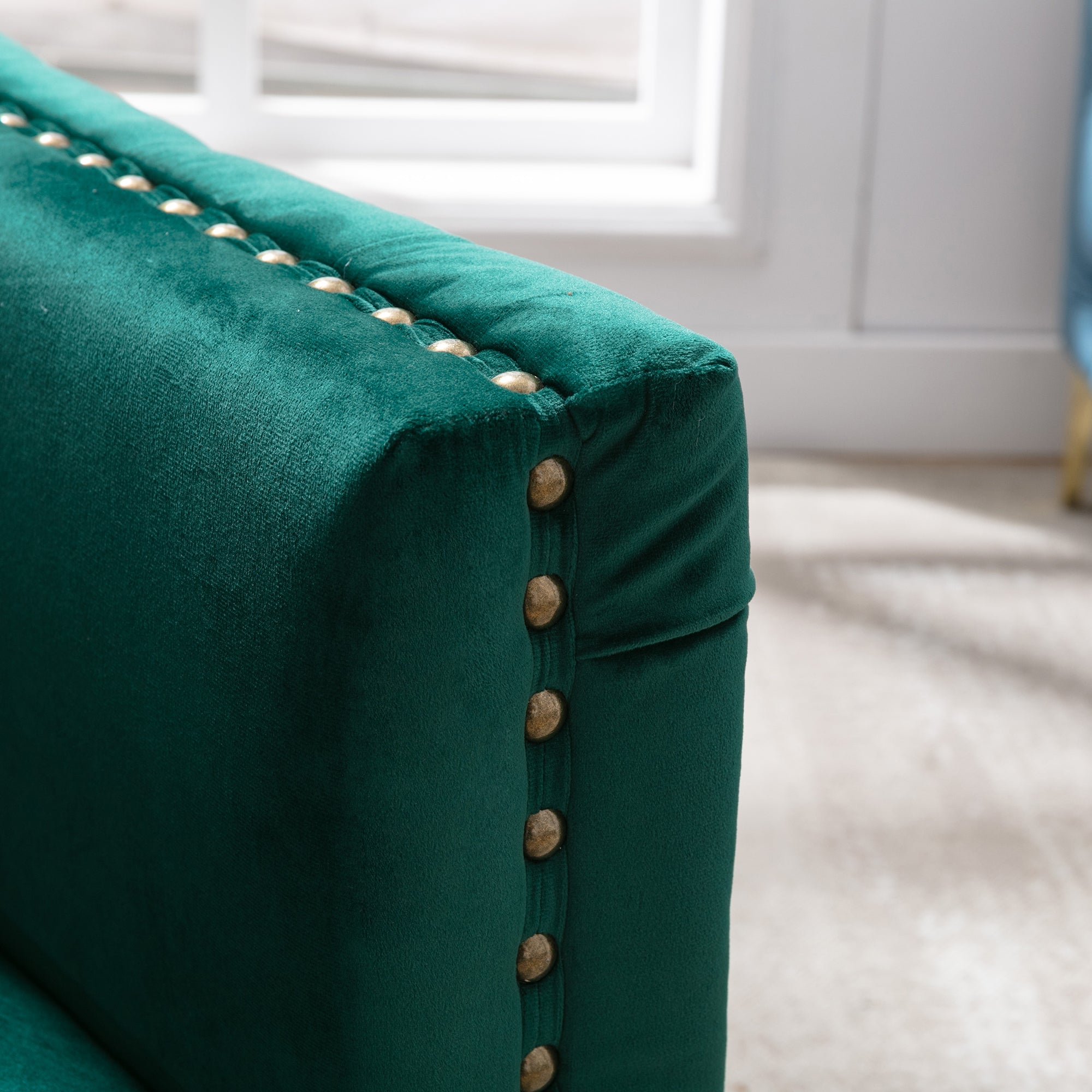 28" Wide Tufted Velvet Club Chair