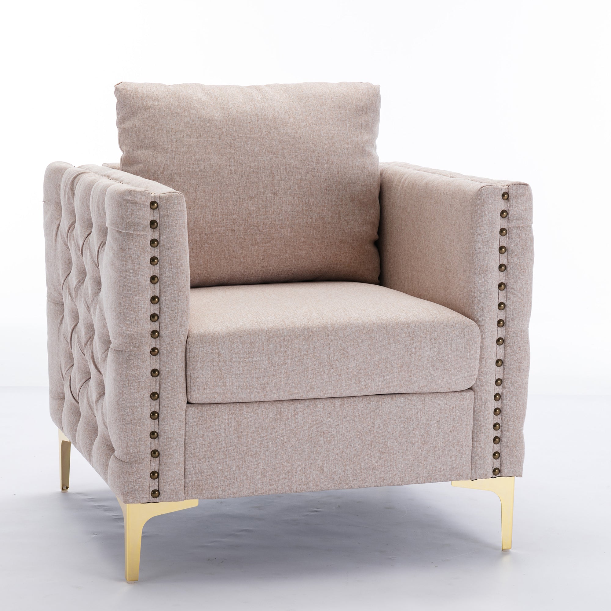 28" Wide Tufted Velvet Club Chair