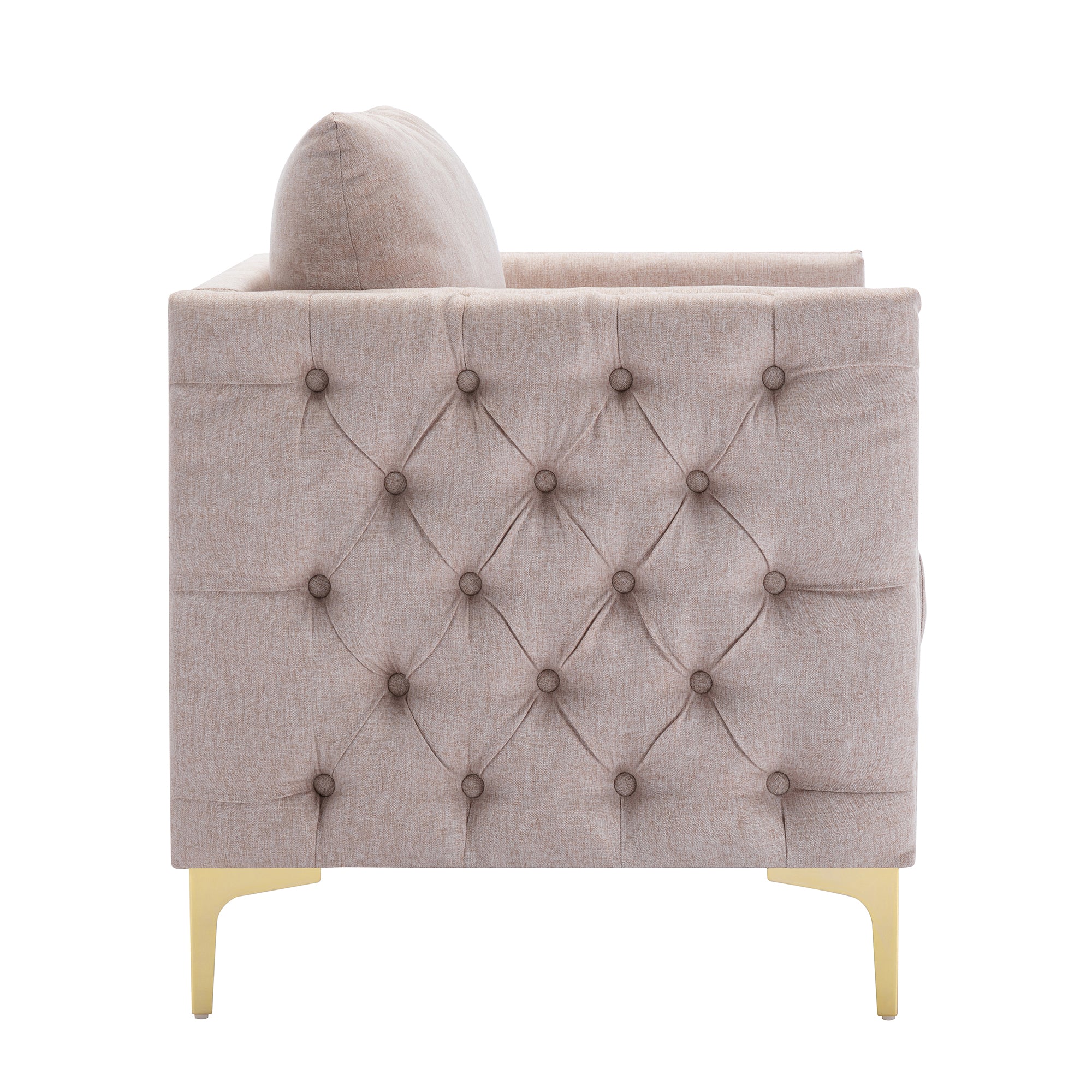 28" Wide Tufted Velvet Club Chair