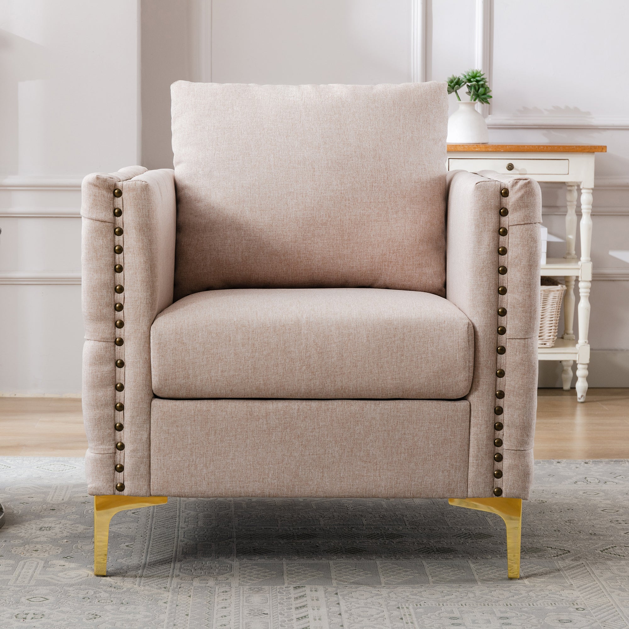 28" Wide Tufted Velvet Club Chair