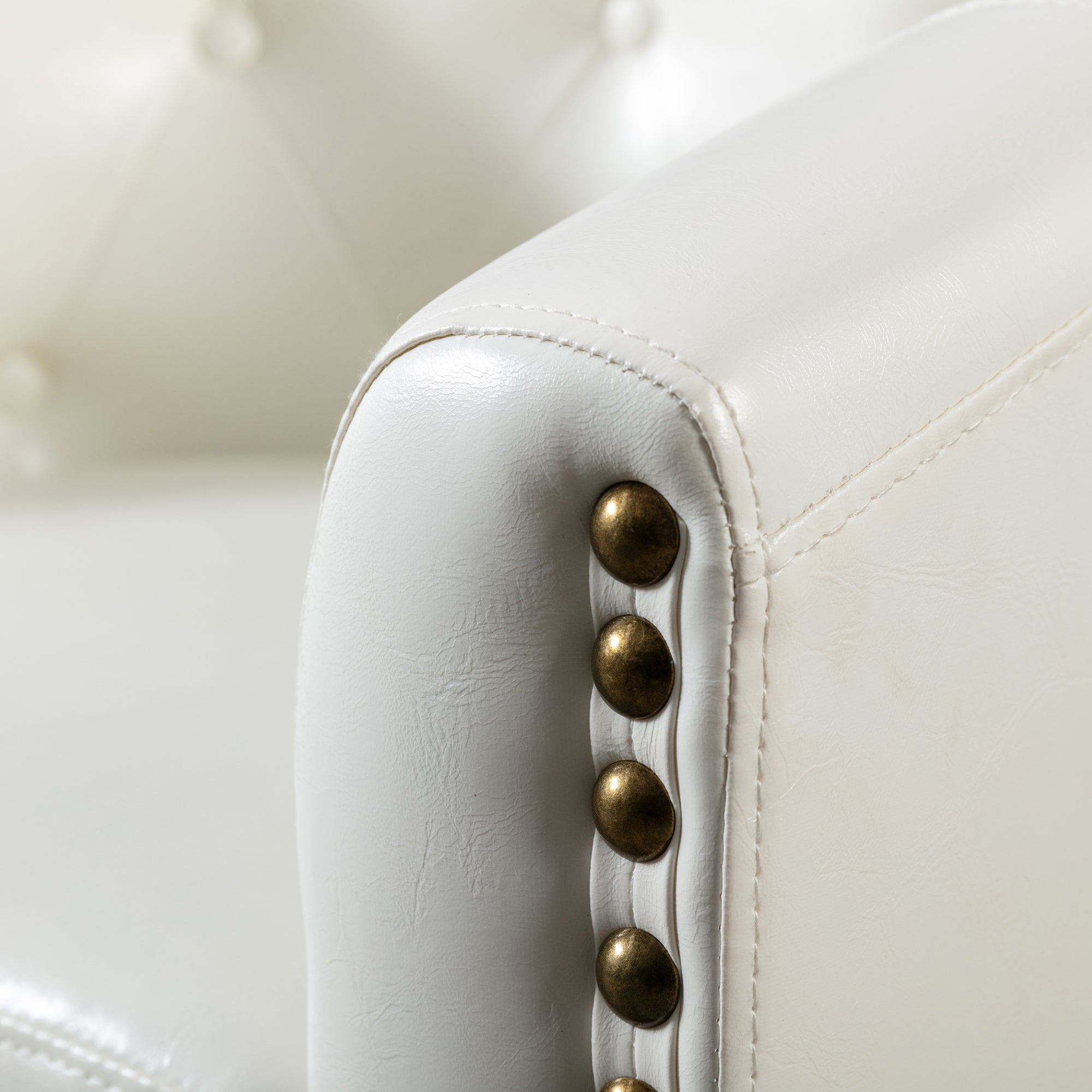 28" Wide Tufted Barrel Chair with Wood Legs