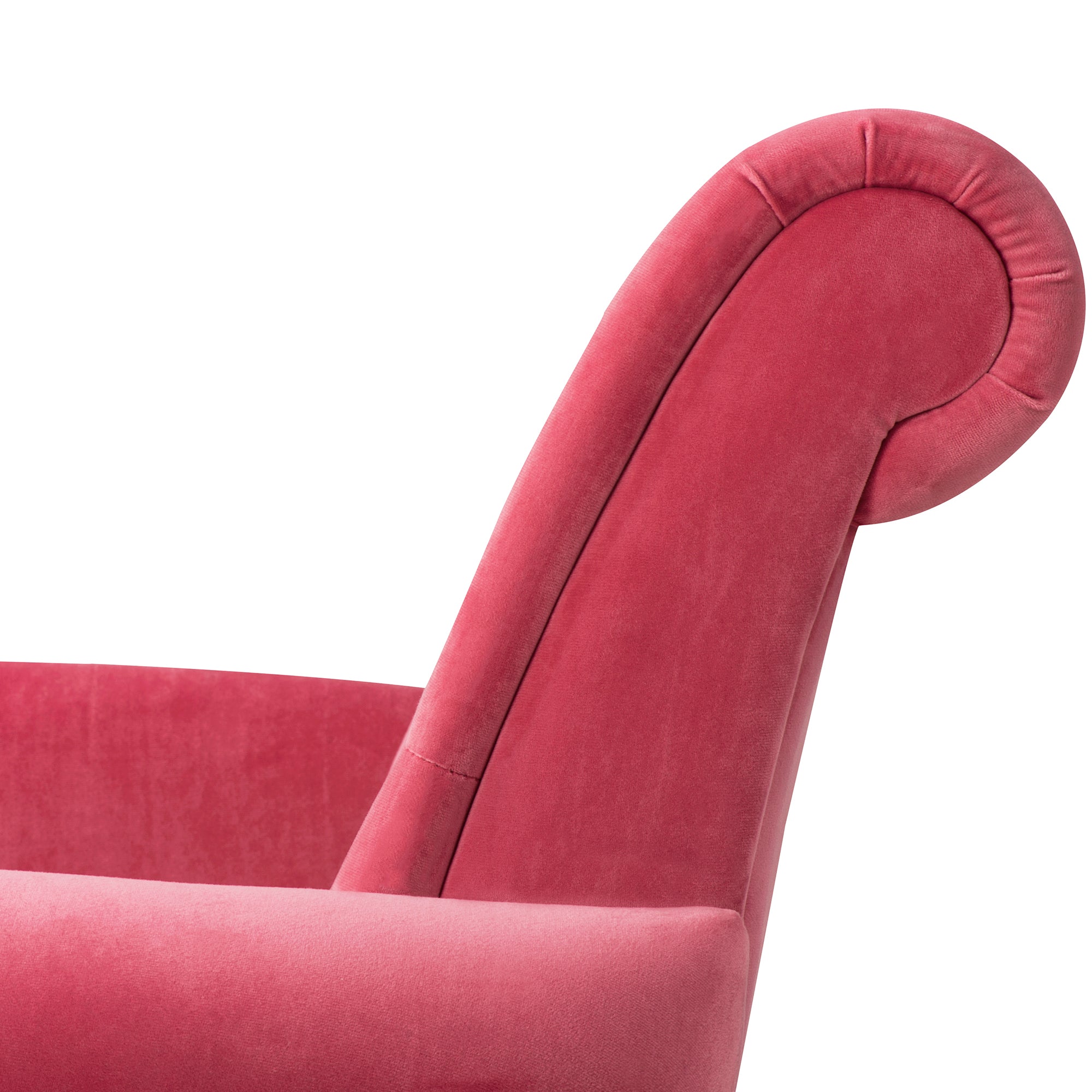 26" Wide Tufted Velvet Club Chair with Wood Legs