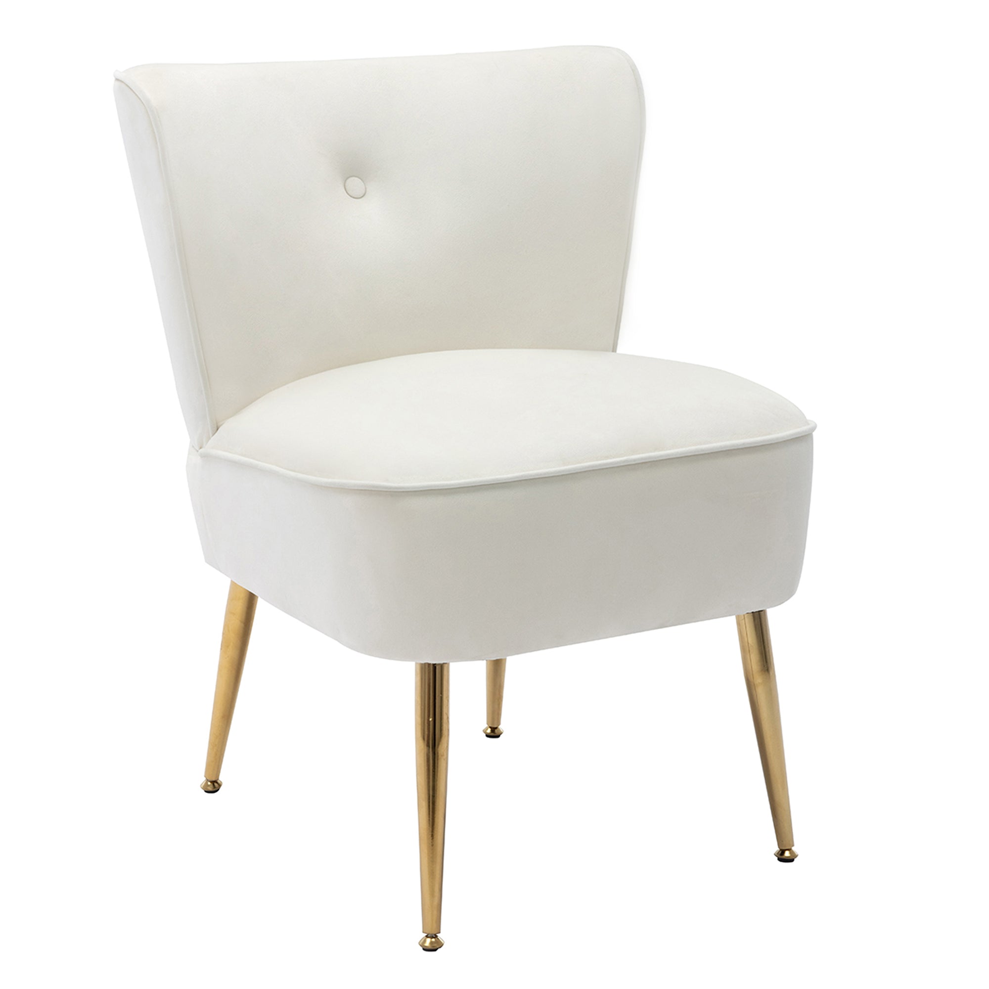 23" Wide Velvet Side Wingback Chair