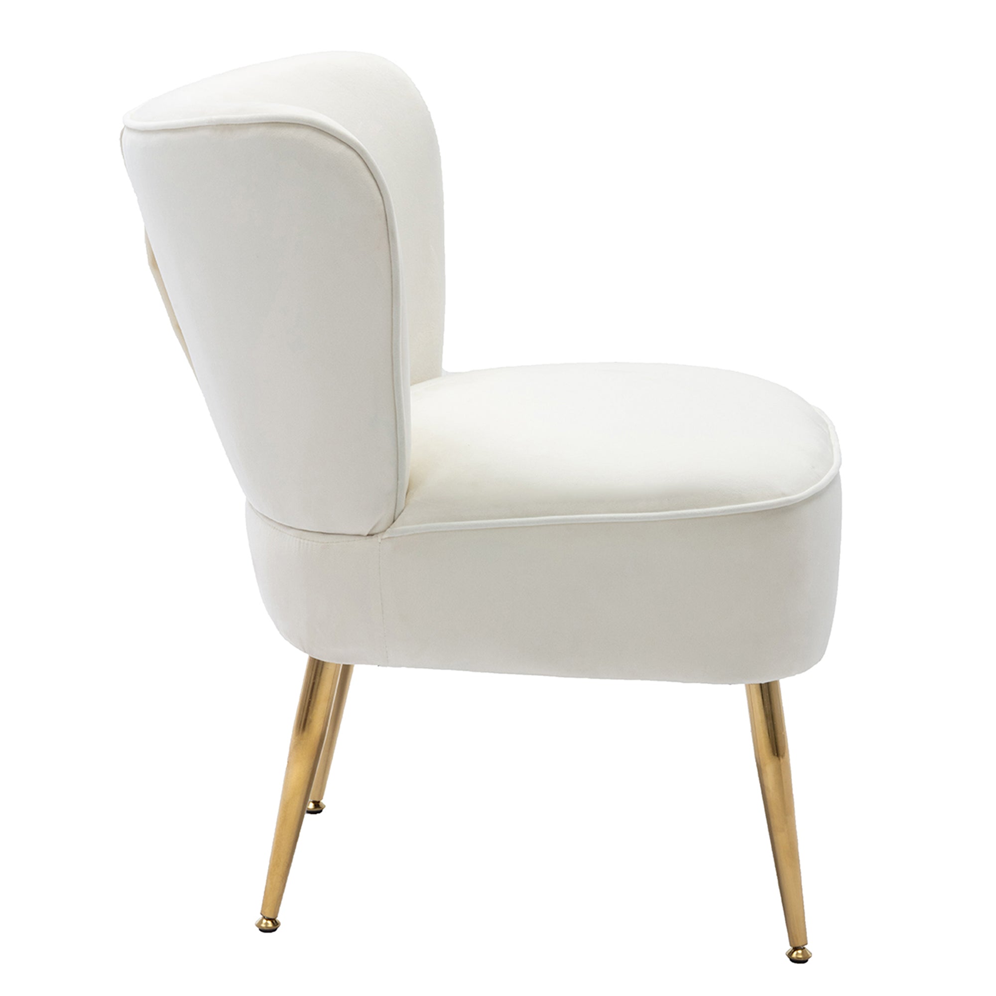 23" Wide Velvet Side Wingback Chair