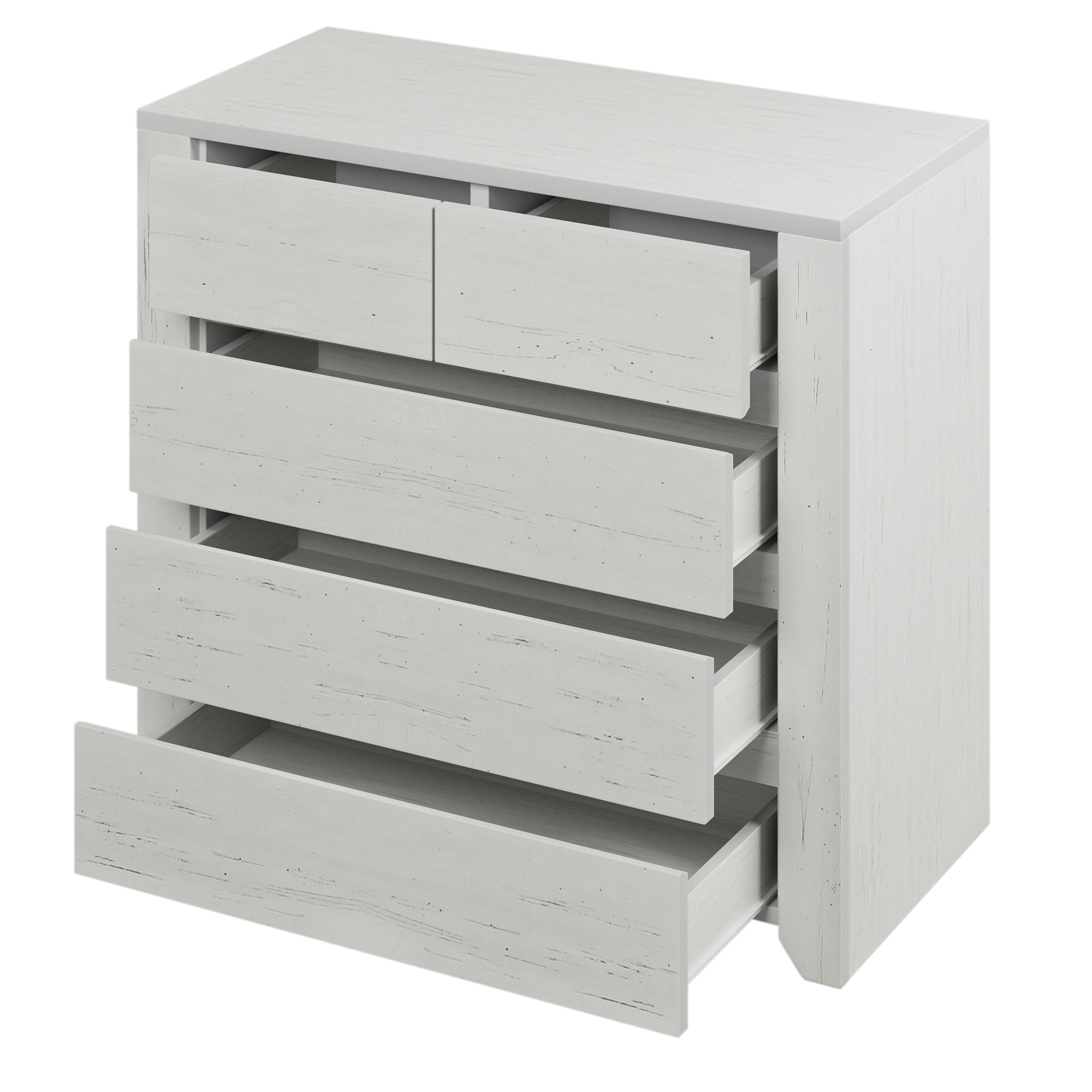 33"	Wood Accent Cabinet with 5 drawers