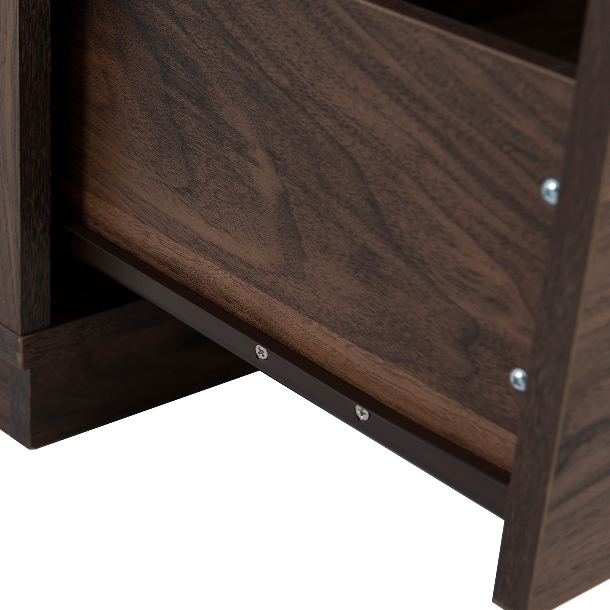 4 Drawers 31" W Wood Chest in Dark Walnut