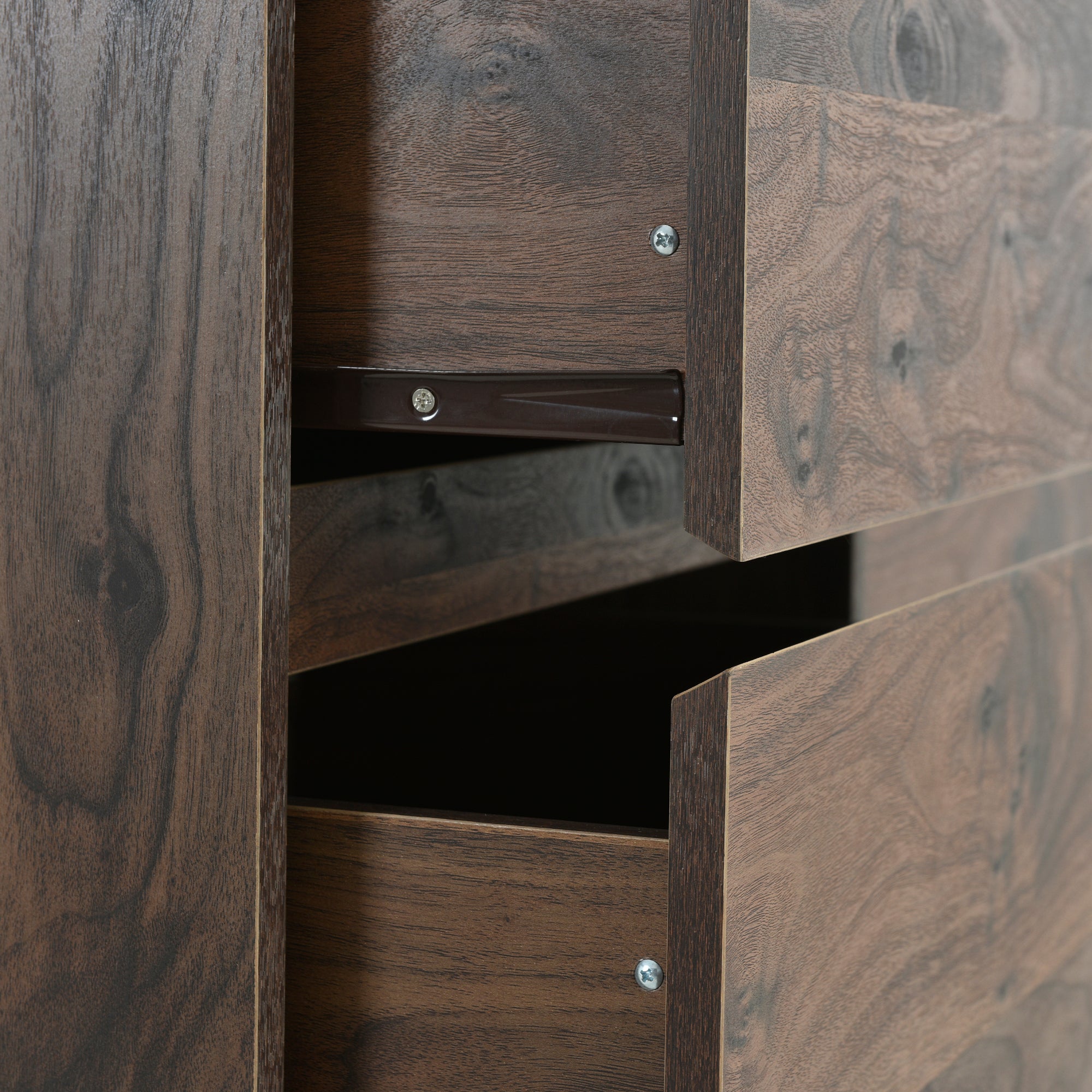 4 Drawers 31" W Wood Chest in Dark Walnut