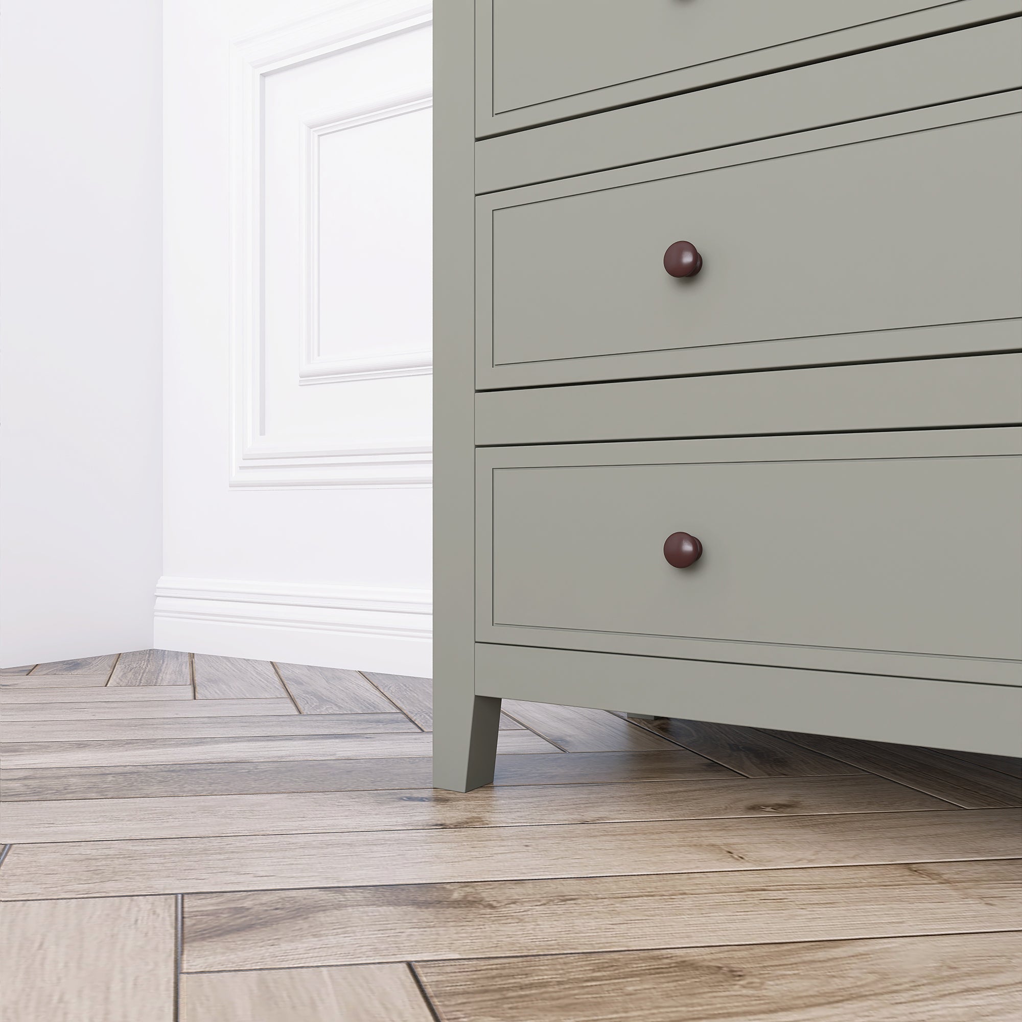 5-Drawer 33" W Solid Wood Chest