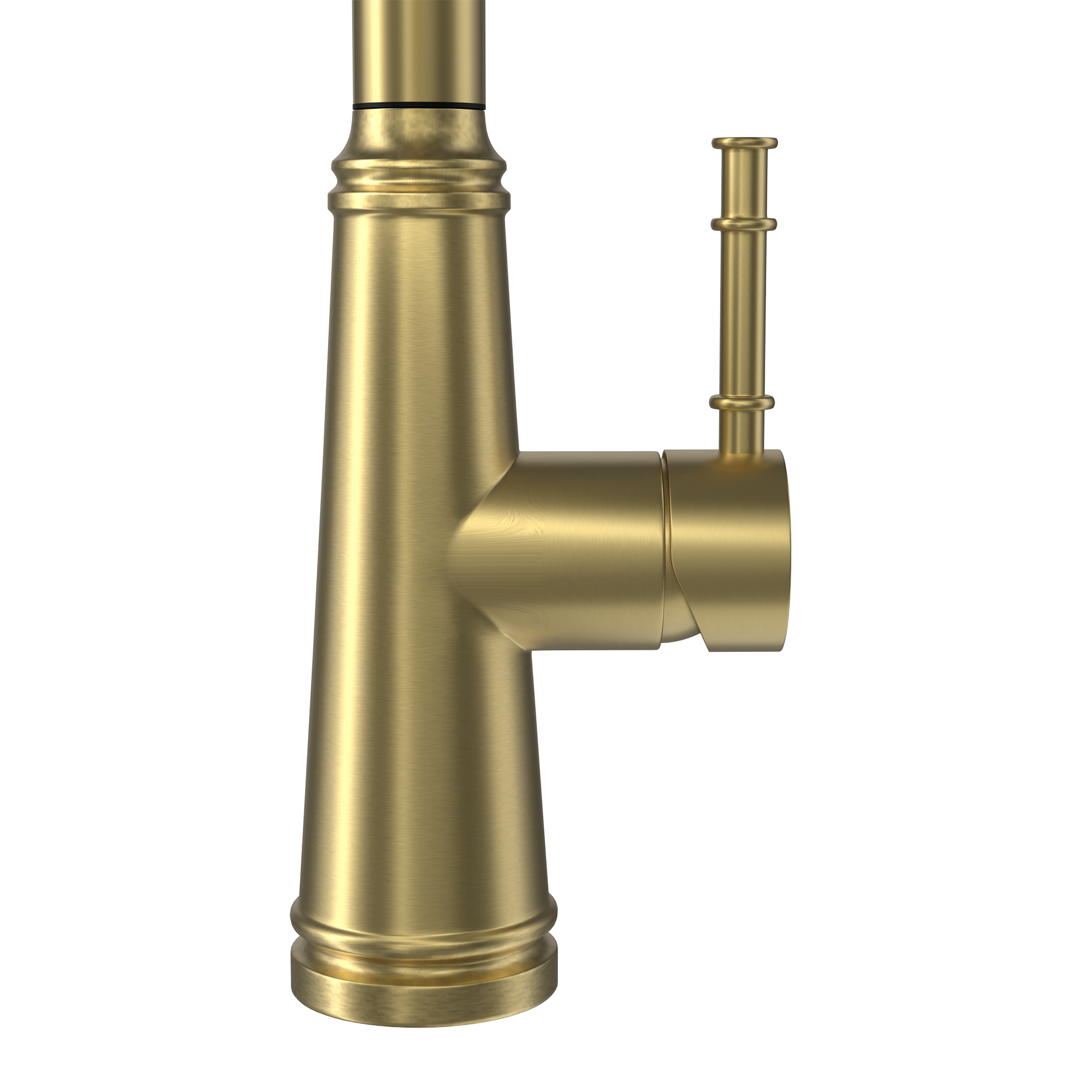 Single Handle Deck Mounted High Arc Stainless Steel Kitchen Faucet with Pull Out Spray