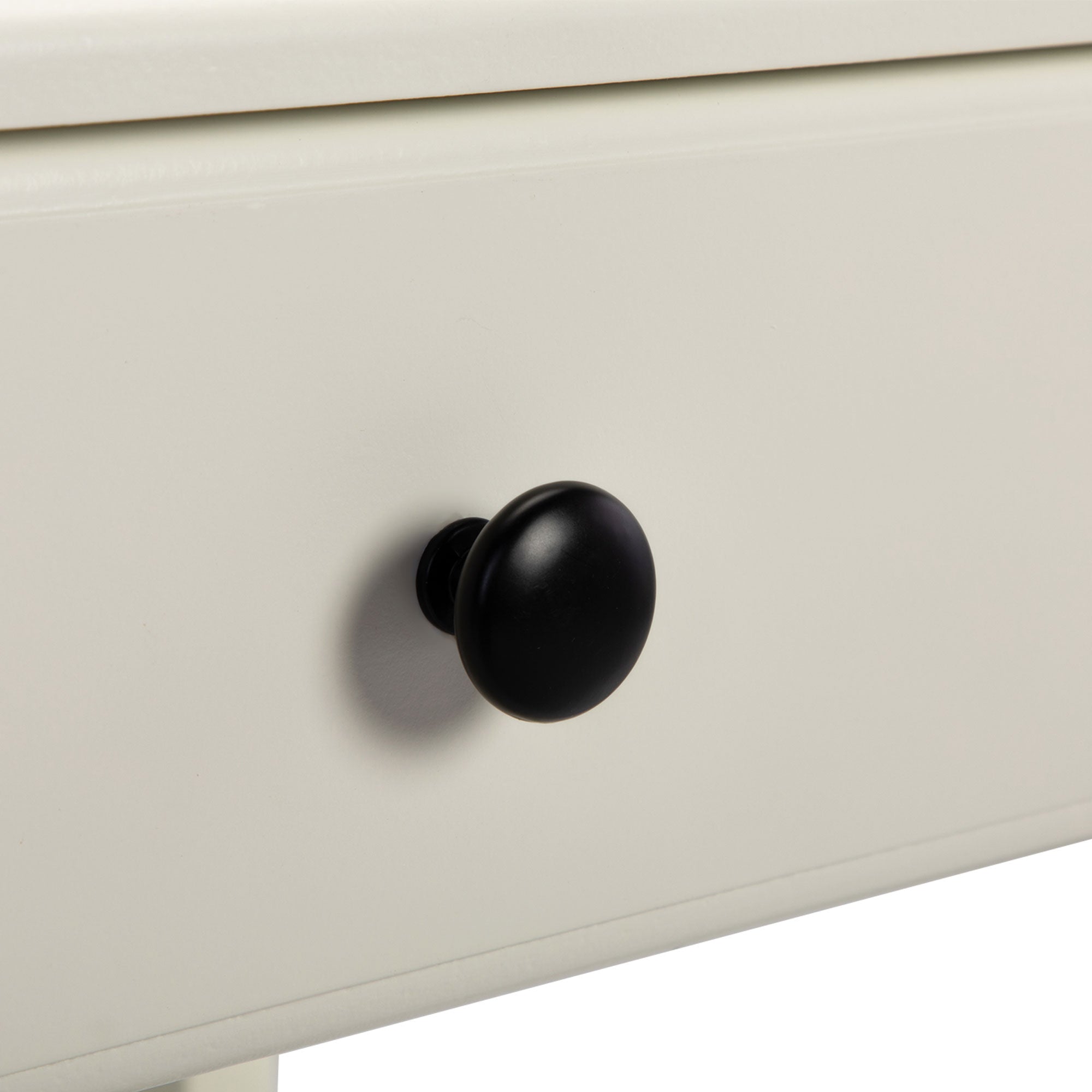 2 Set Wood Nightstand with 1-Drawer and Open Shelf in White