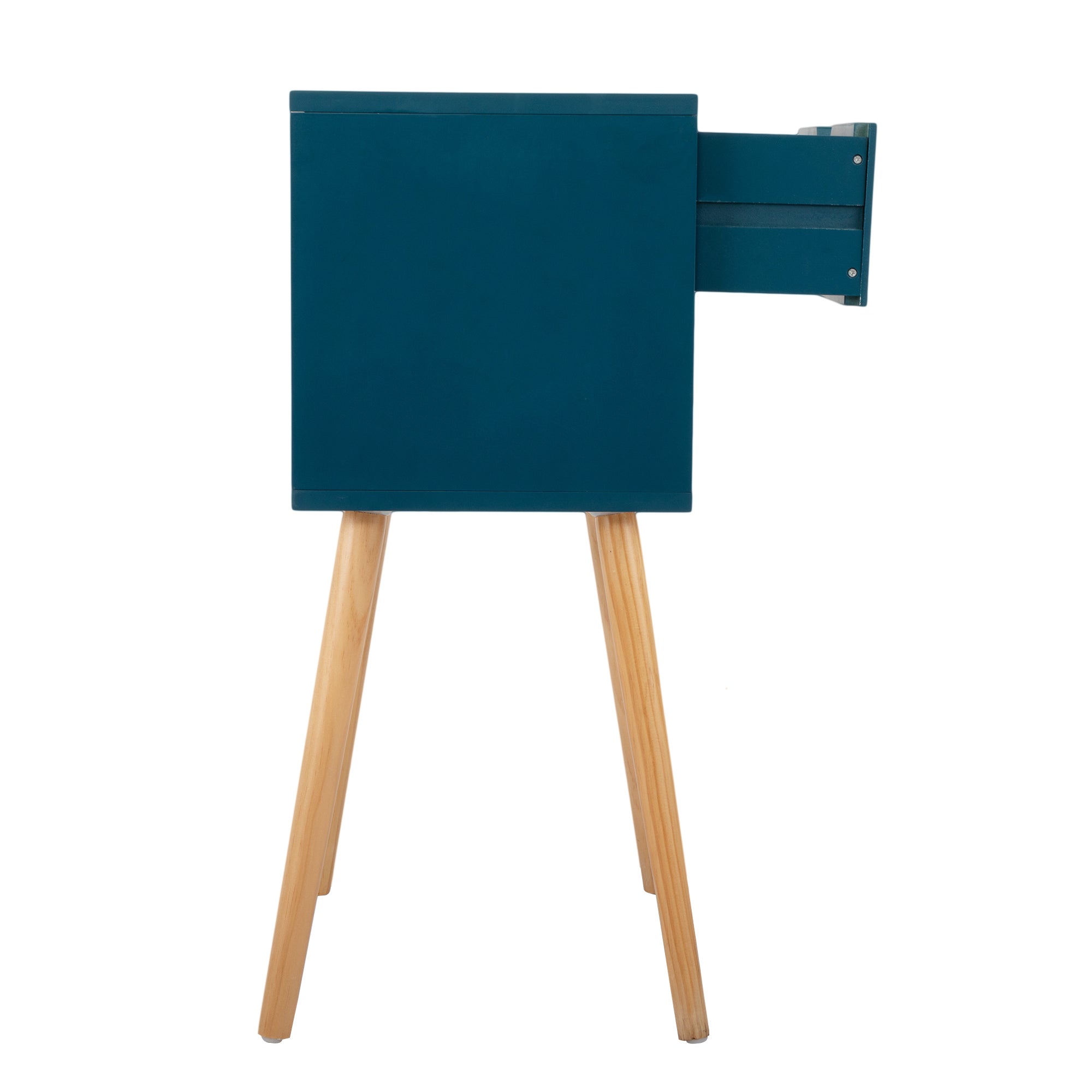 2 Set Wood Nightstand with 2 Sliding Drawers