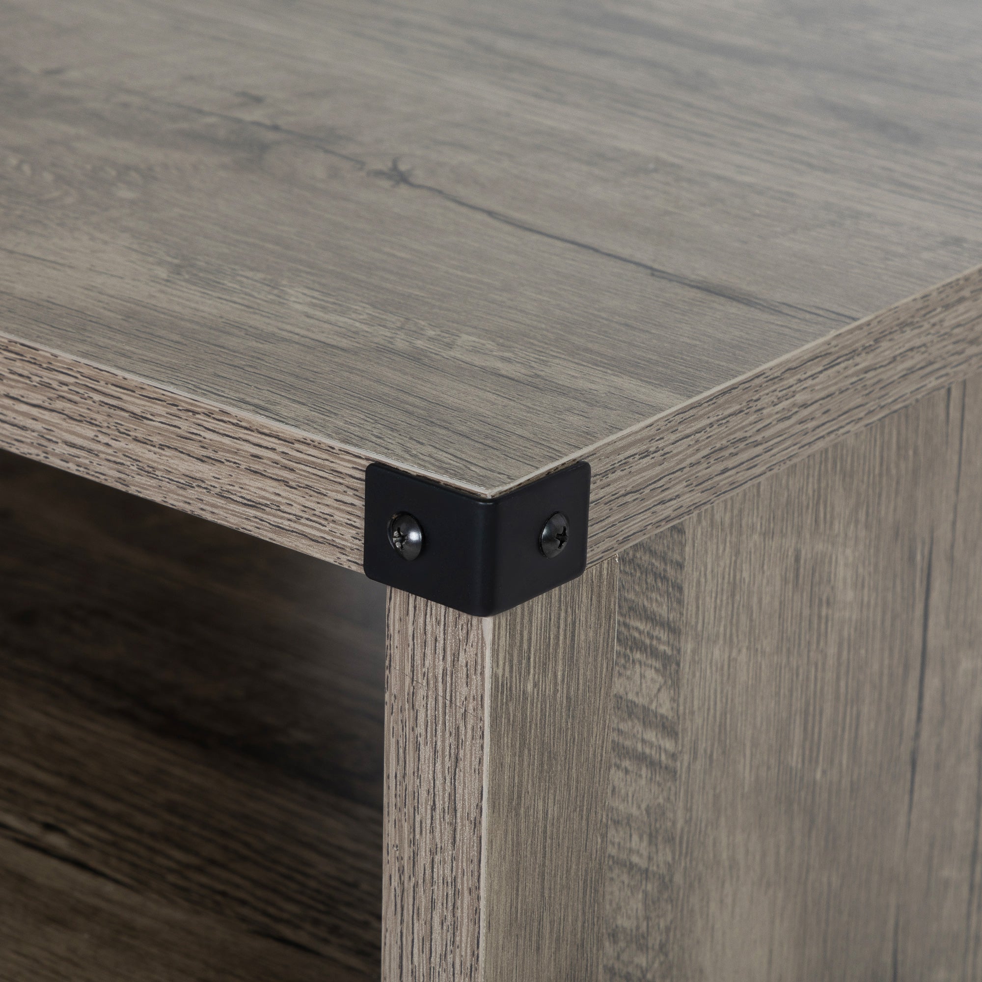 24" Tall Wood Nightstand With Power Outlets and USB Ports