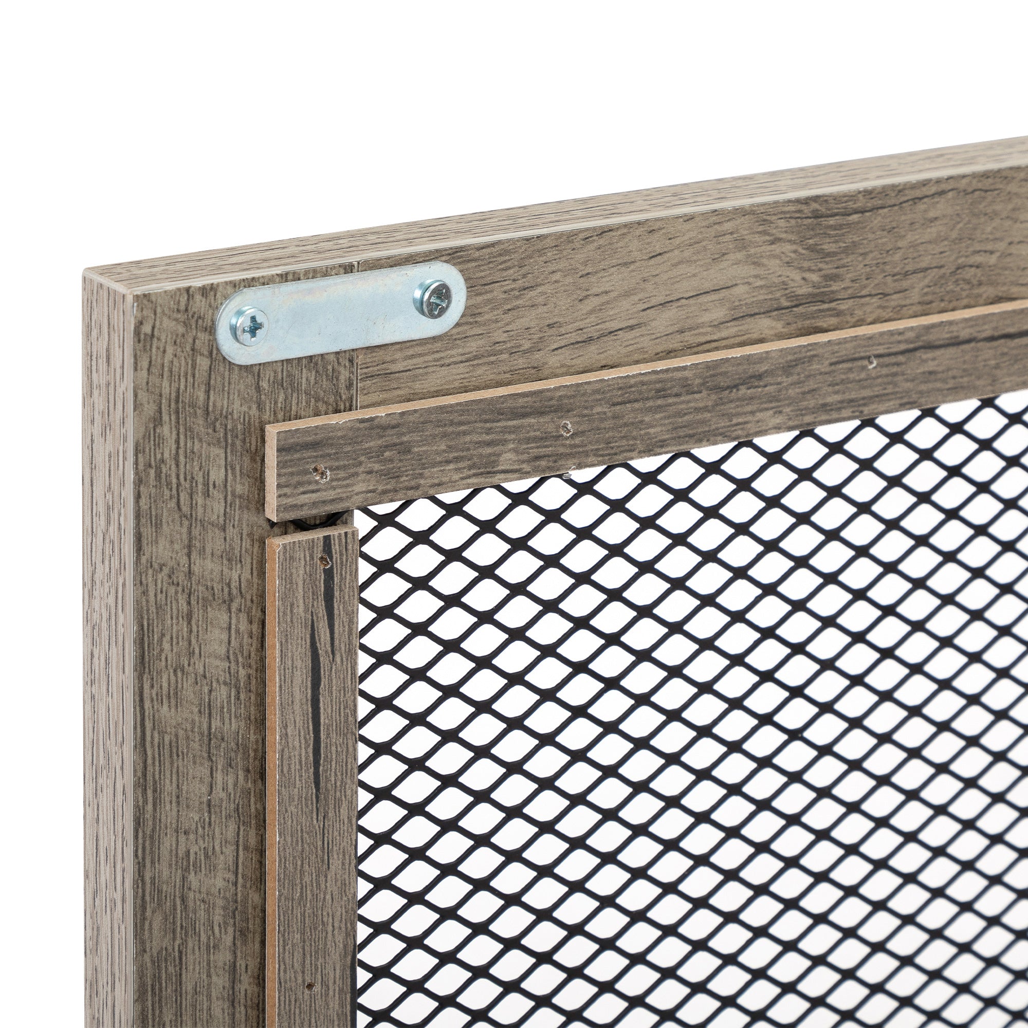 24" Tall Wood Nightstand With Power Outlets and USB Ports